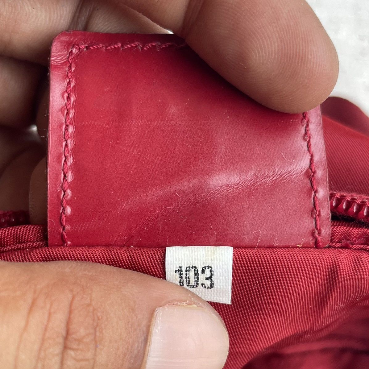Prada Prada Red Tessuto Triangle Logo Nylon Crossbody Size ONE SIZE - 17 Thumbnail