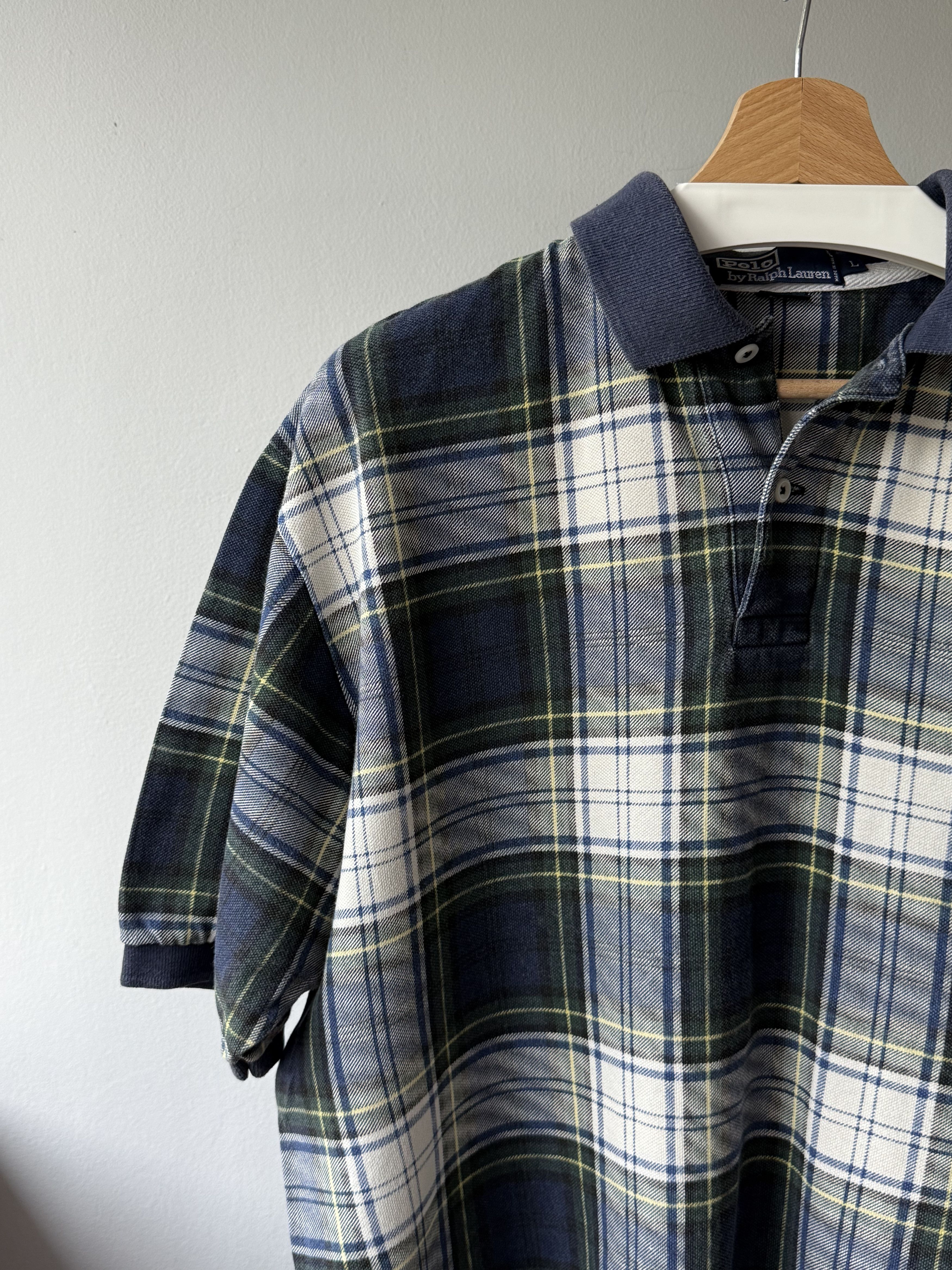 Polo Ralph Lauren Vintage 90s Polo by Ralph Lauren Tartan Plaid Polo Shirt Size US L / EU 52-54 / 3 - 6 Thumbnail