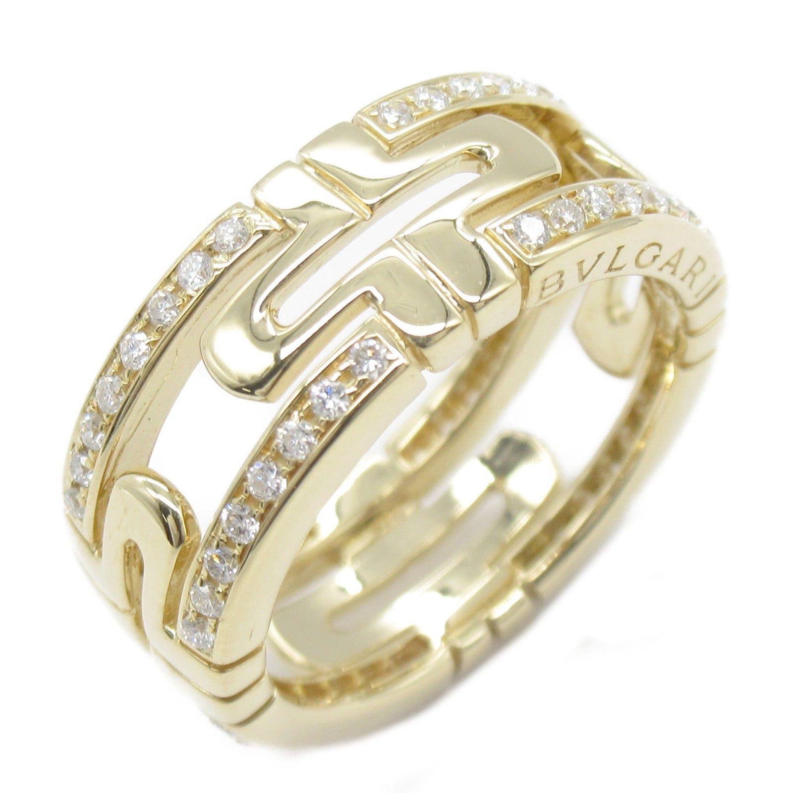 Bvlgari Bvlgari Parentesi Diamond Ring K18 (Yellow Gold) Clear Size ONE SIZE - 1 Thumbnail