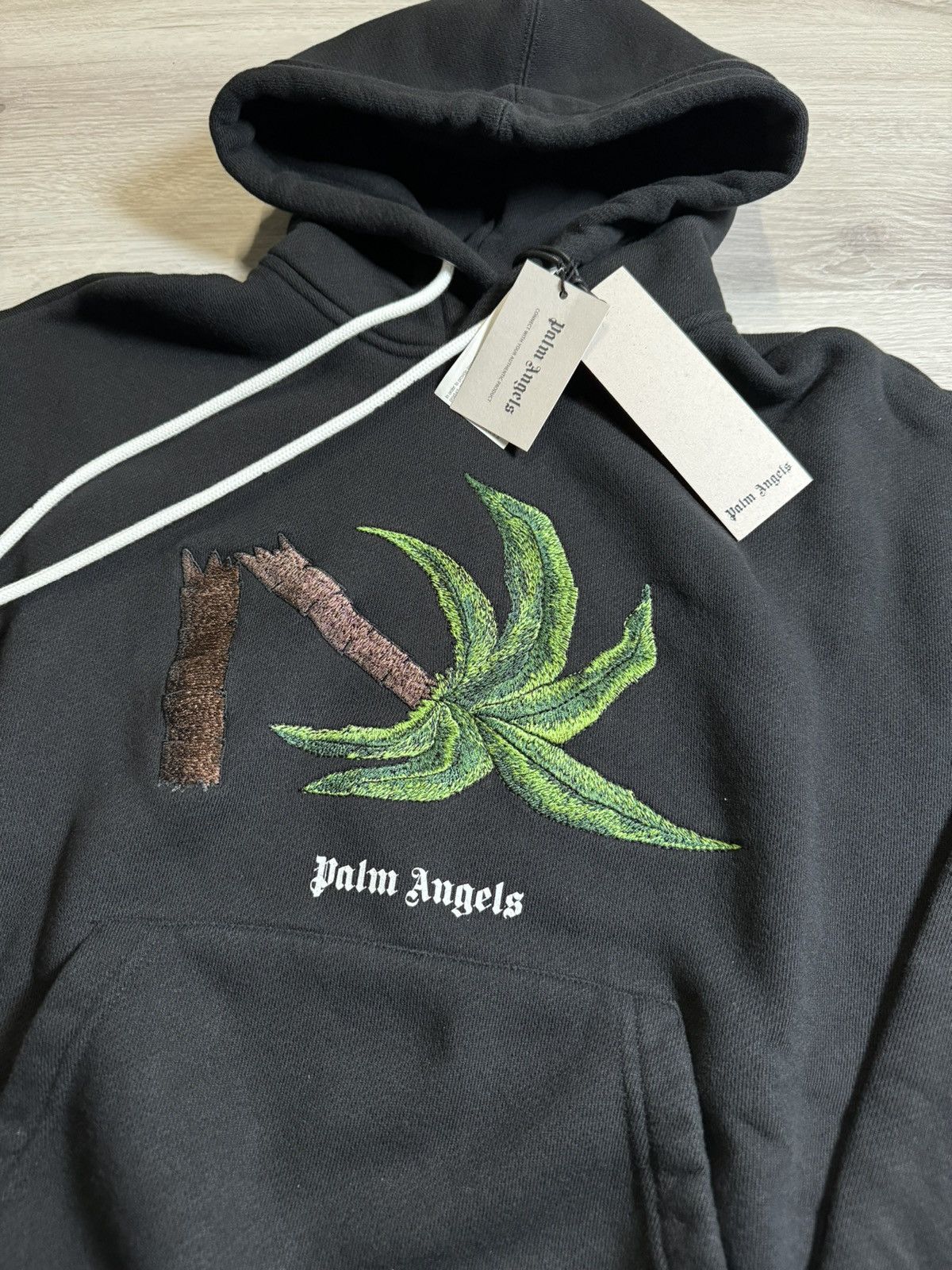 Palm Angels Palm Angels Broken Palm Tree Hoodie Size US XXS / EU 40 - 2 Thumbnail