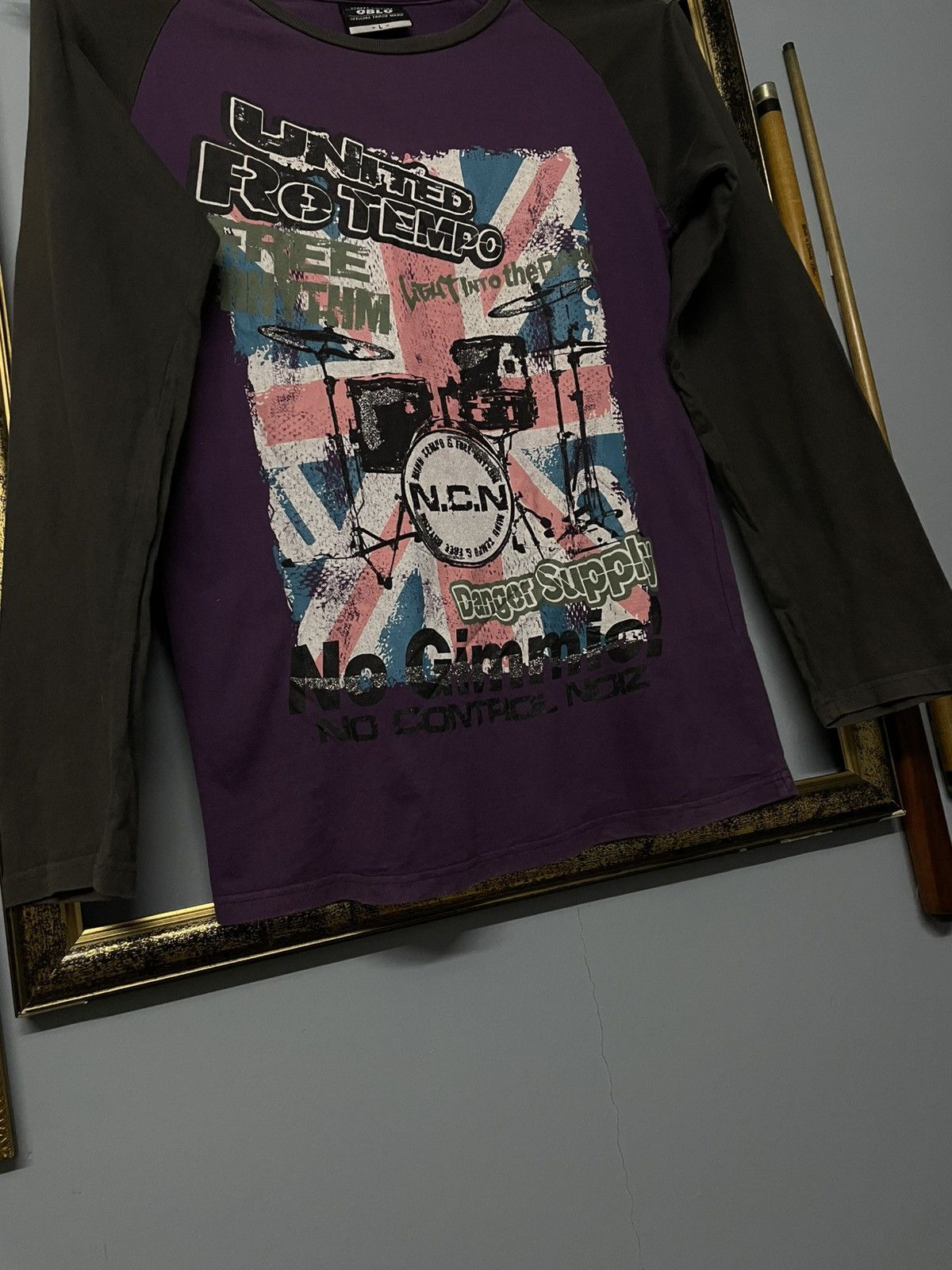 Designer × Japanese Brand × Vintage Vintage 1990s Japan Designer Oblo United Retempo Music faded Size US M / EU 48-50 / 2 - 4 Thumbnail