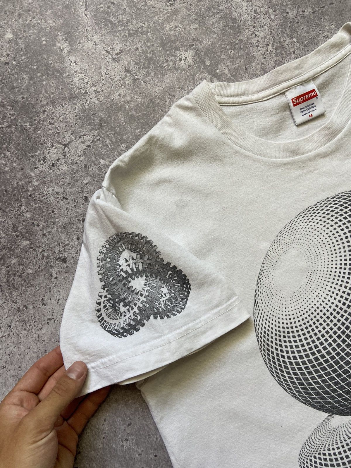 Other SS17 Supreme MC Escher Three Spheres Tee in White Size US M / EU 48-50 / 2 - 2 Thumbnail