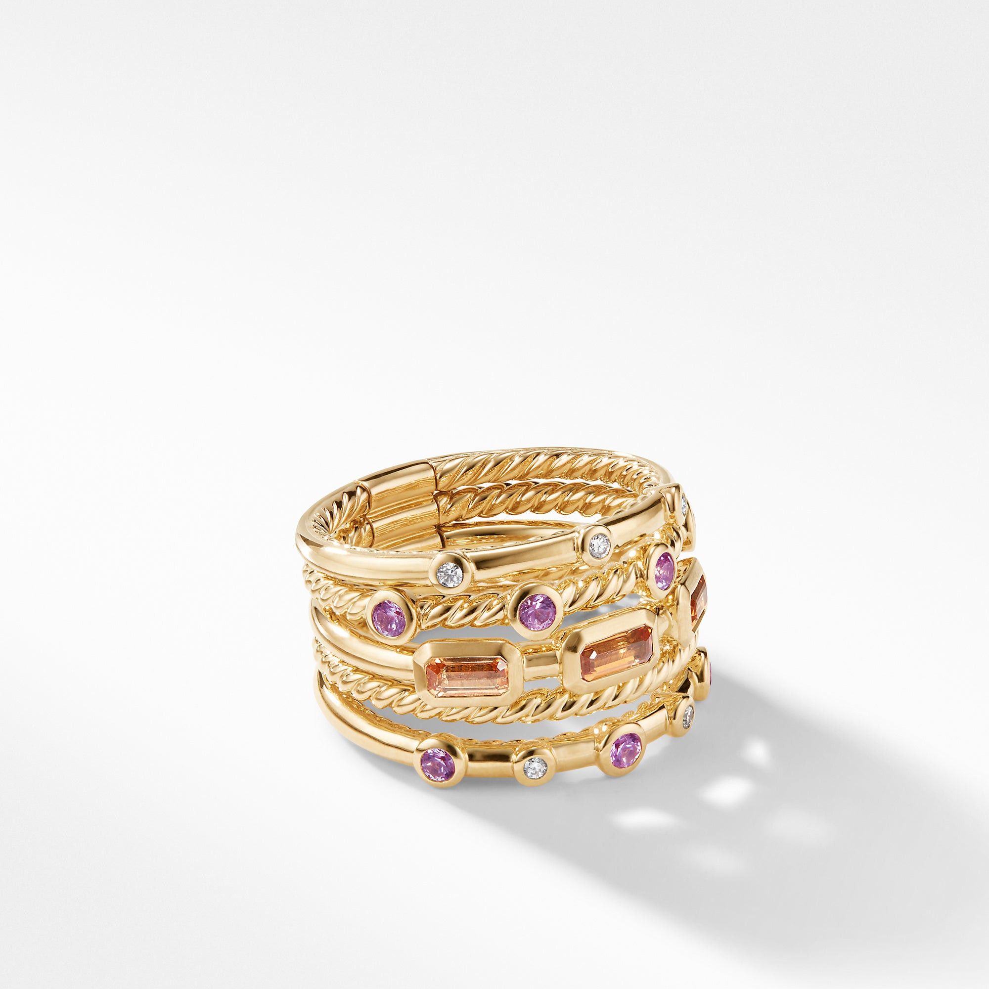 David Yurman o1s1wg111025 R13772D /Size 6 / Novella Stack Ring in Golden Size ONE SIZE - 1 Thumbnail