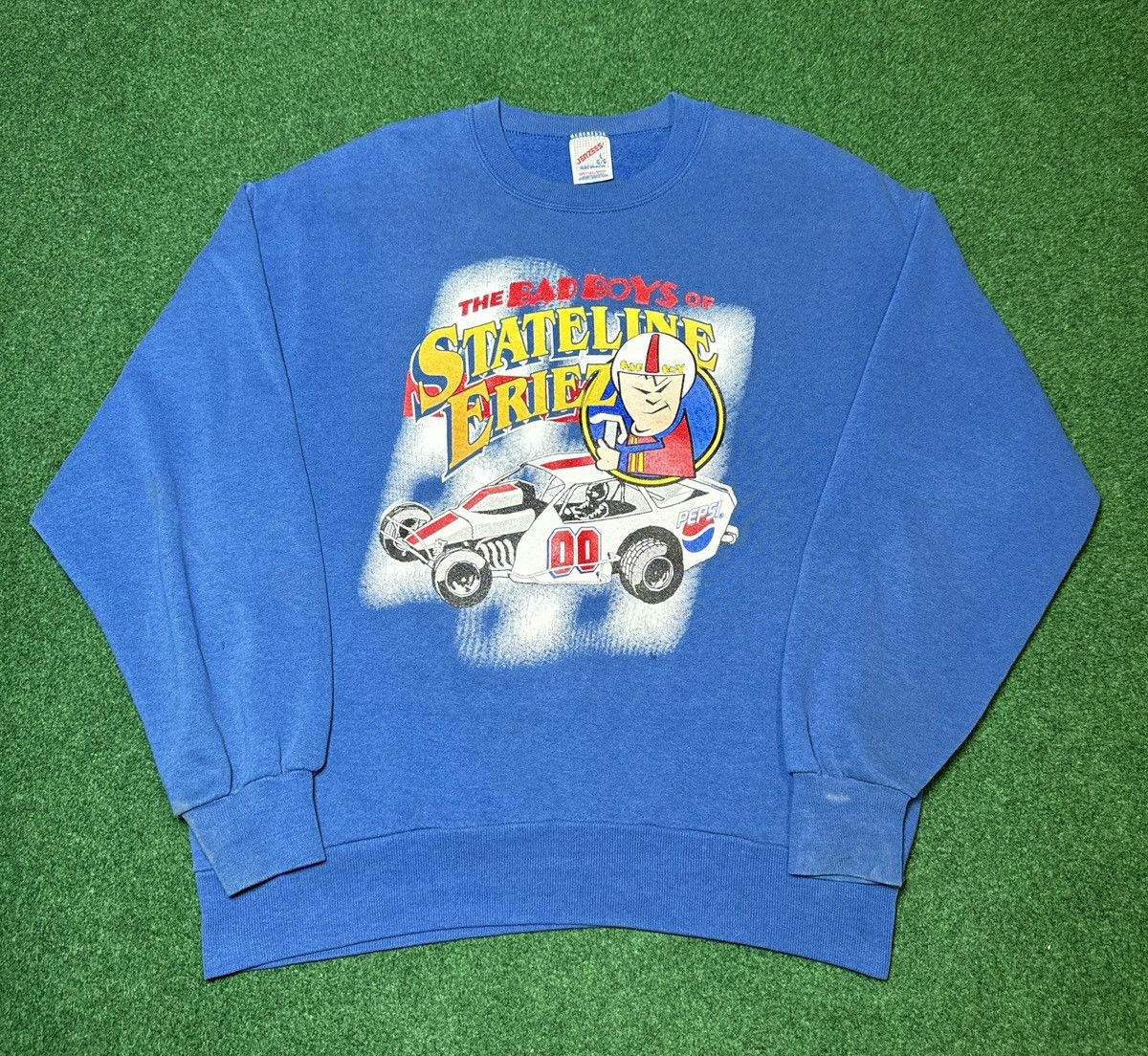 Jerzees × Vintage Vtg 90s Bad Boys Bad Girls Club Pepsi Racing Sweatshirt Size US L / EU 52-54 / 3 - 1 Thumbnail