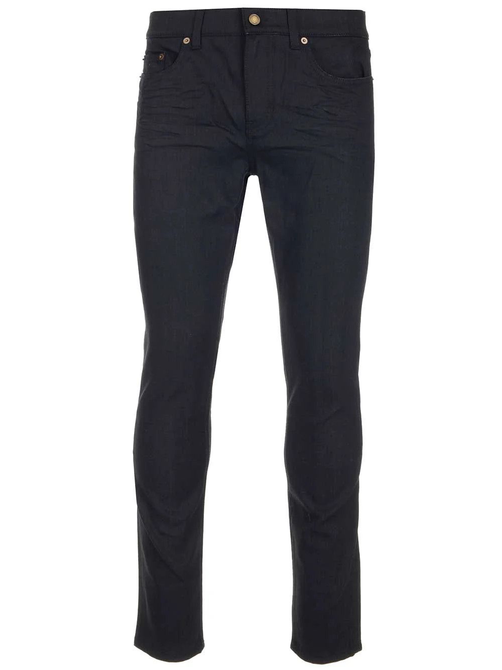 Saint Laurent Paris o1bcso1str0924 Cropped Skinny Fit Jeans in Black Size US 26 / EU 42 - 1 Thumbnail
