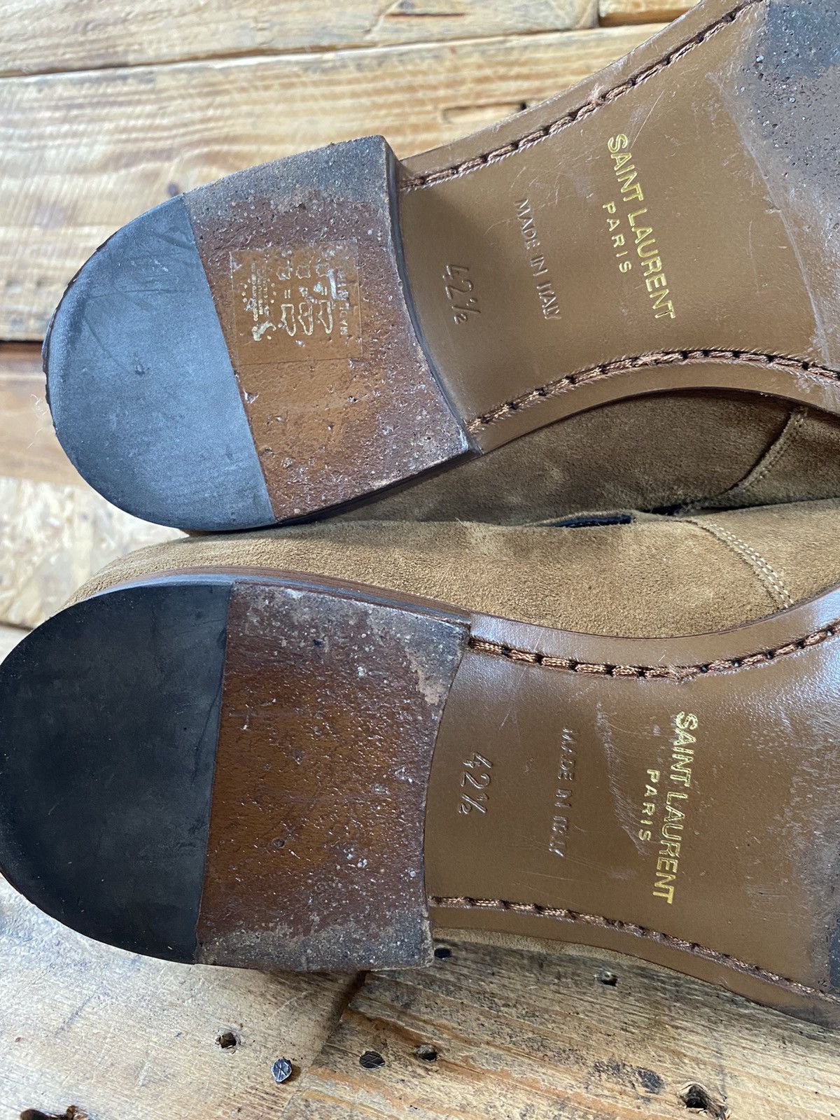 Saint Laurent Paris Saint Laurent jodphur brown suede leather boots sz 42.5 Size US 9.5 / EU 42-43 - 11 Thumbnail