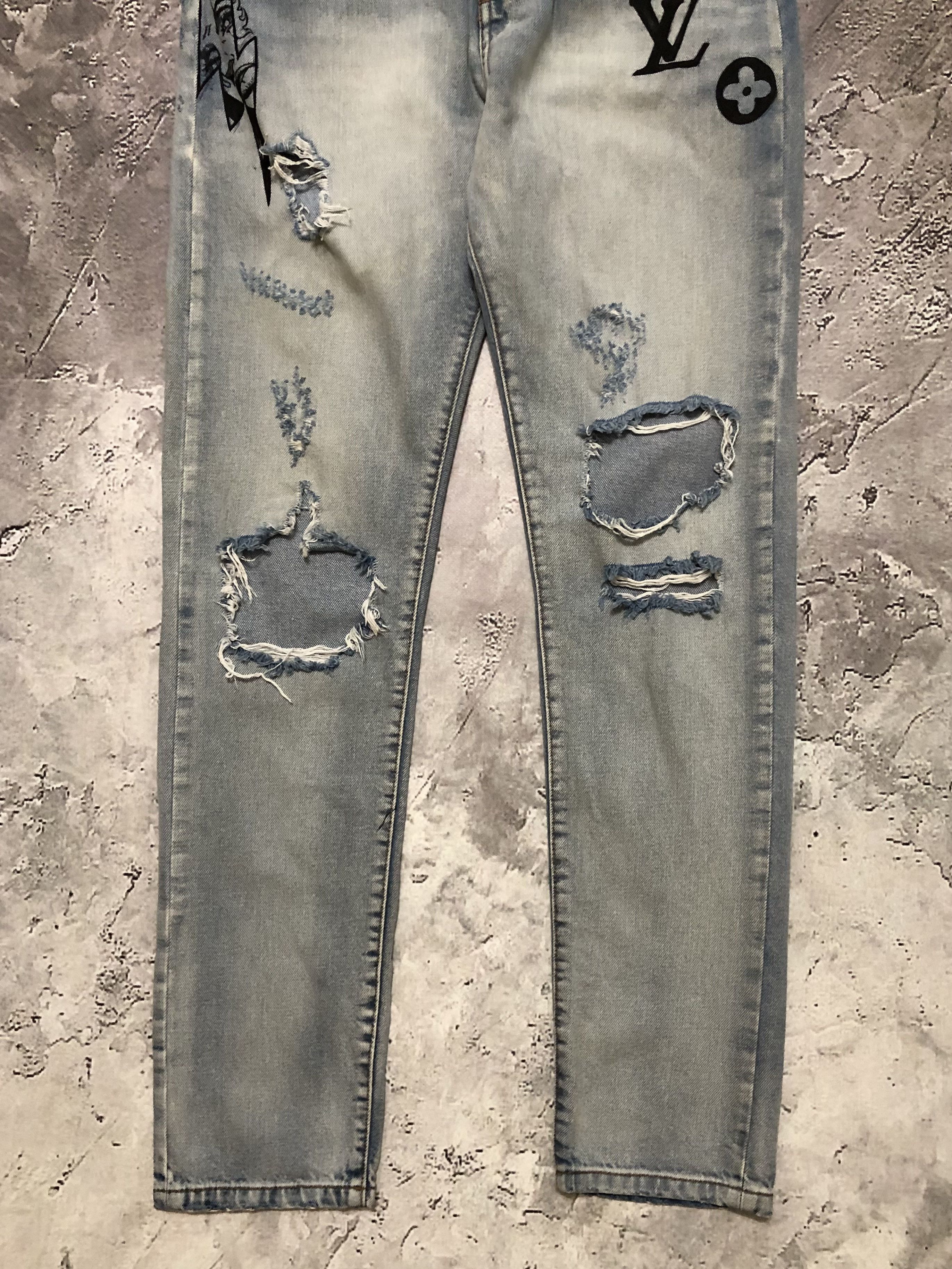 Vintage Stradivarius Distressed Vintage denim Jeans Size US 31 - 3 Thumbnail