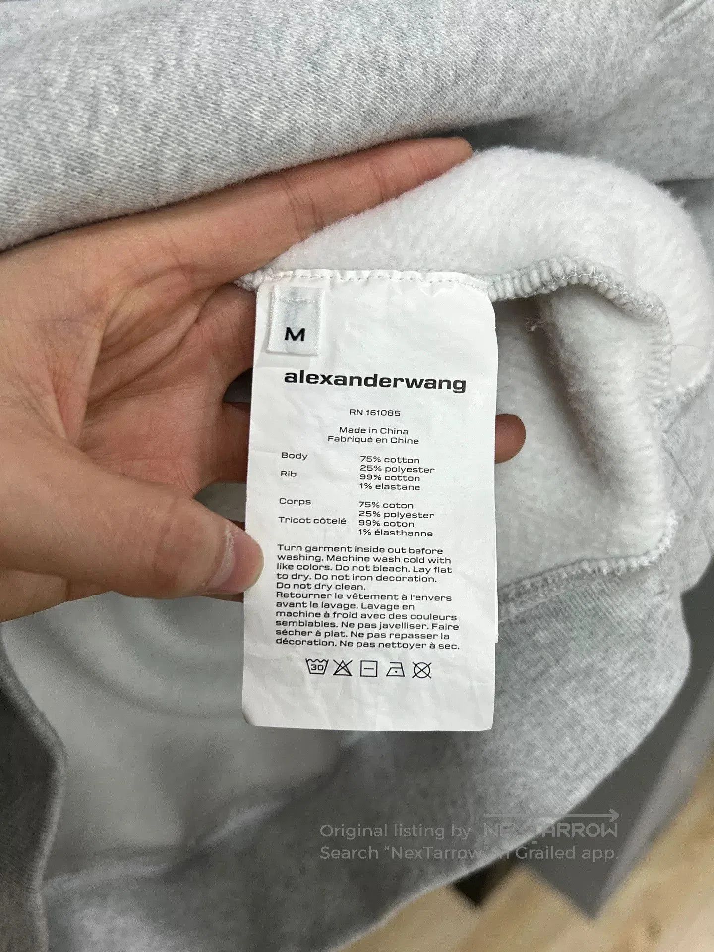 Alexander Wang gray embossed sweatshirt by alexander wang. Size US M / EU 48-50 / 2 - 4 Thumbnail