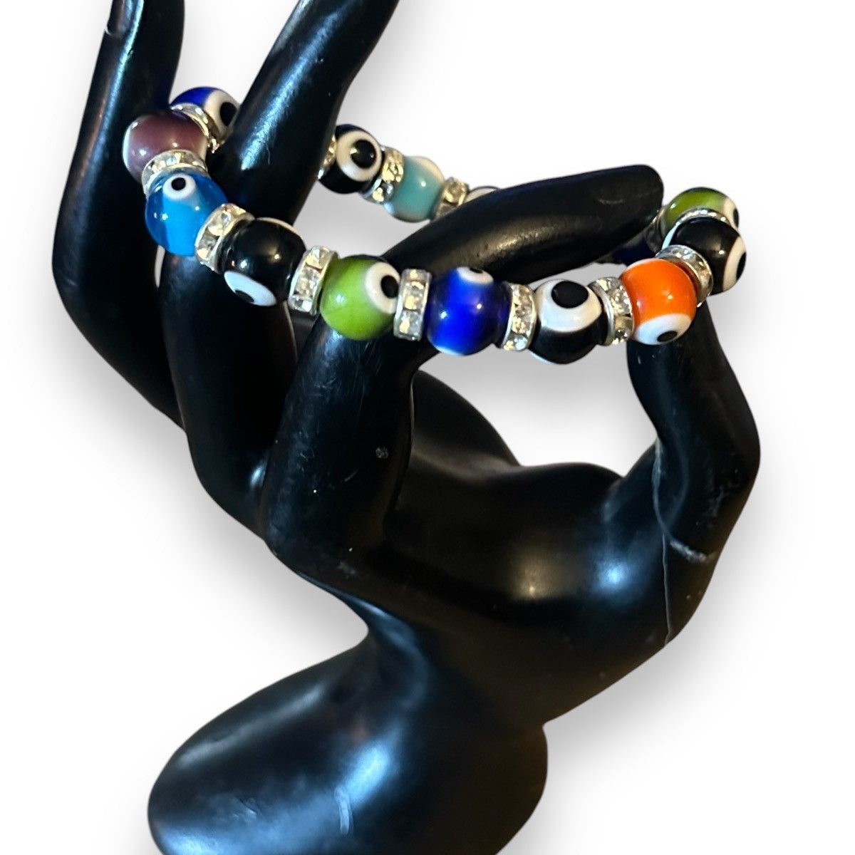 Other Evil eye multicolor glass bead stretch bracelet Size ONE SIZE - 2 Thumbnail