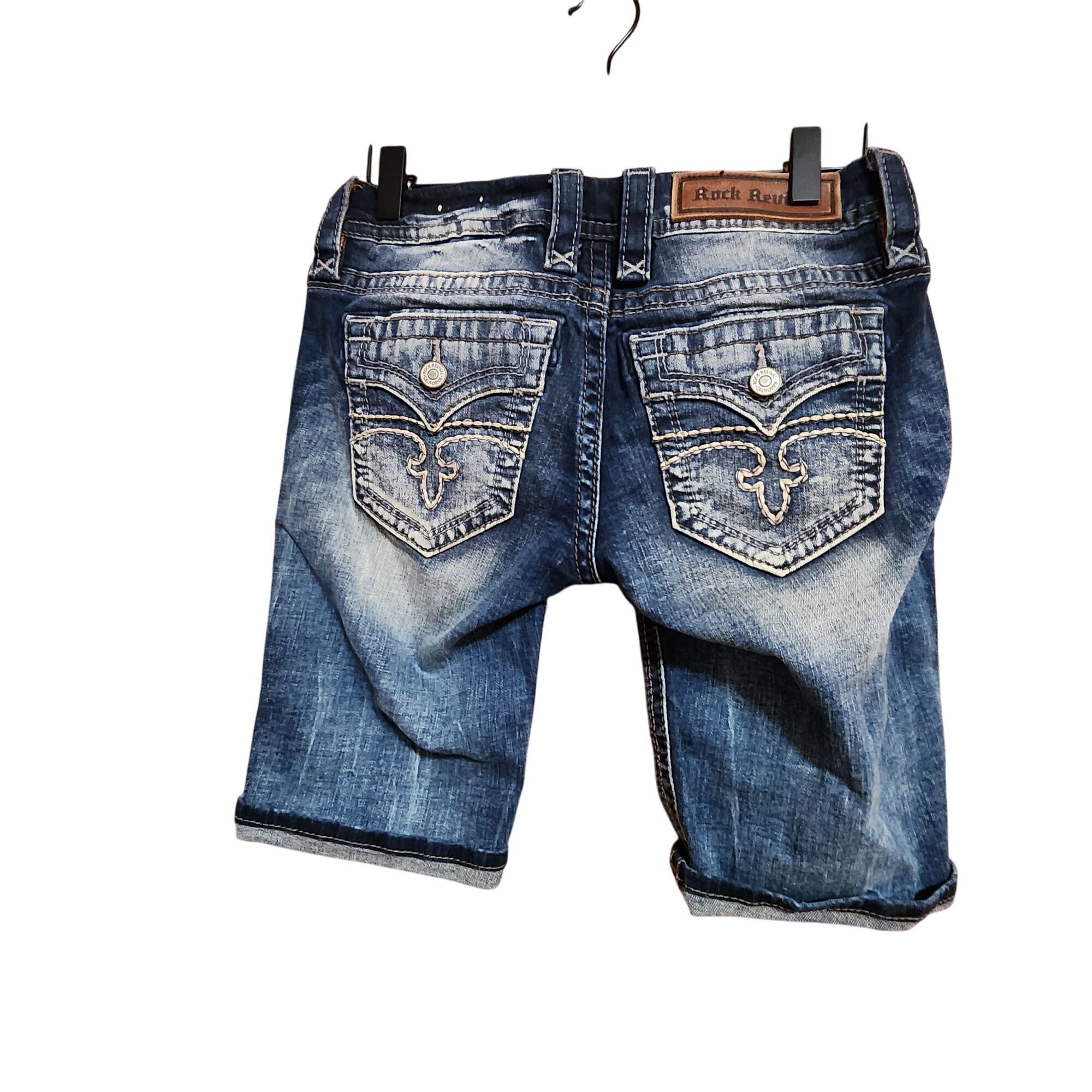 Rock Revival Rock Revival Alivia Bermuda Denim Shorts Distressed Medium W Size 25" / US 0 / IT 36 - 2 Thumbnail