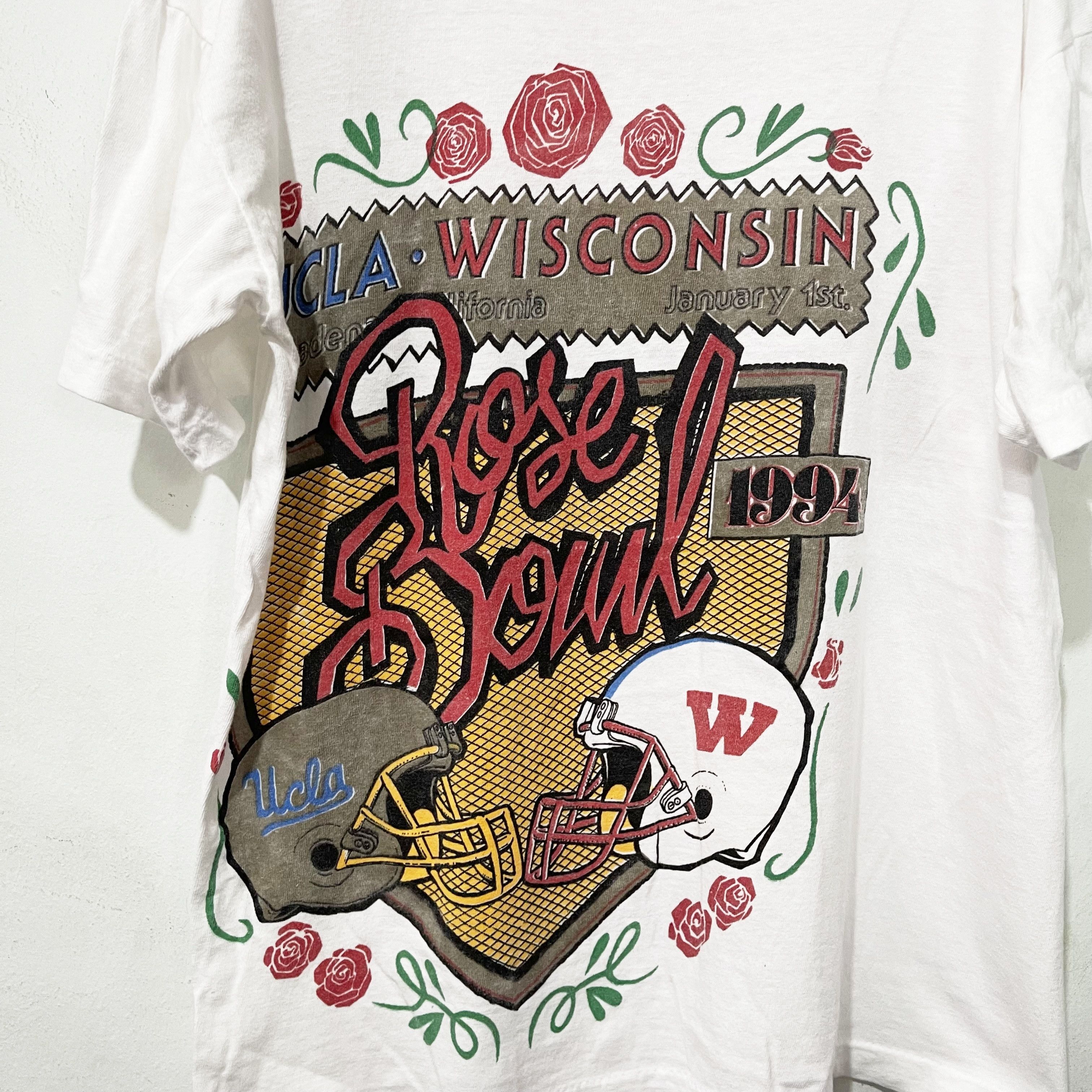 NCAA Vintage 1994 UCLA Wisconsin Rose Bowl T-Shirt Size US L / EU 52-54 / 3 - 2 Thumbnail