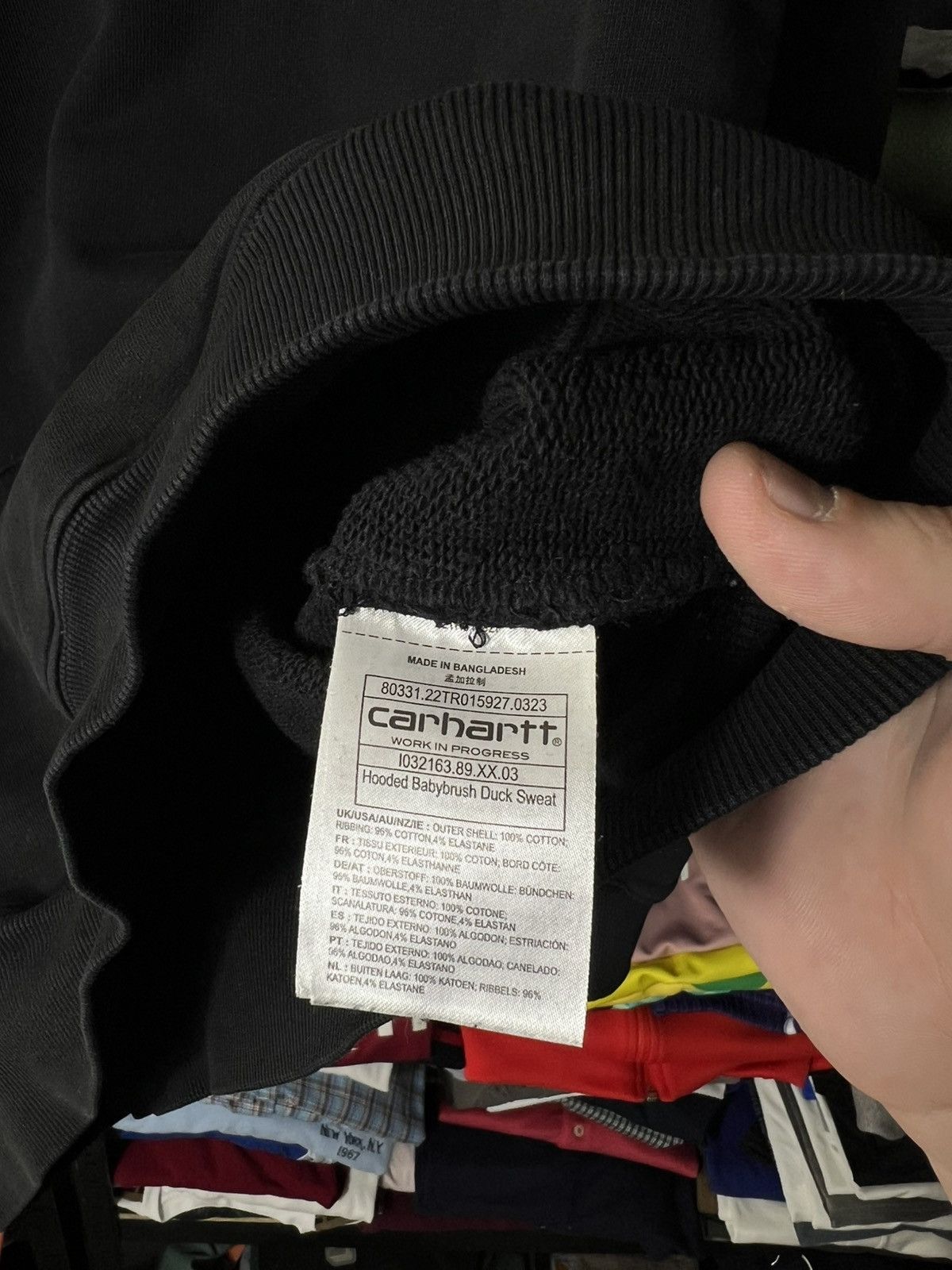Carhartt Carhartt WIP Hoodie Black Graphic Print Loose Fit Size S Size US S / EU 44-46 / 1 - 10 Thumbnail