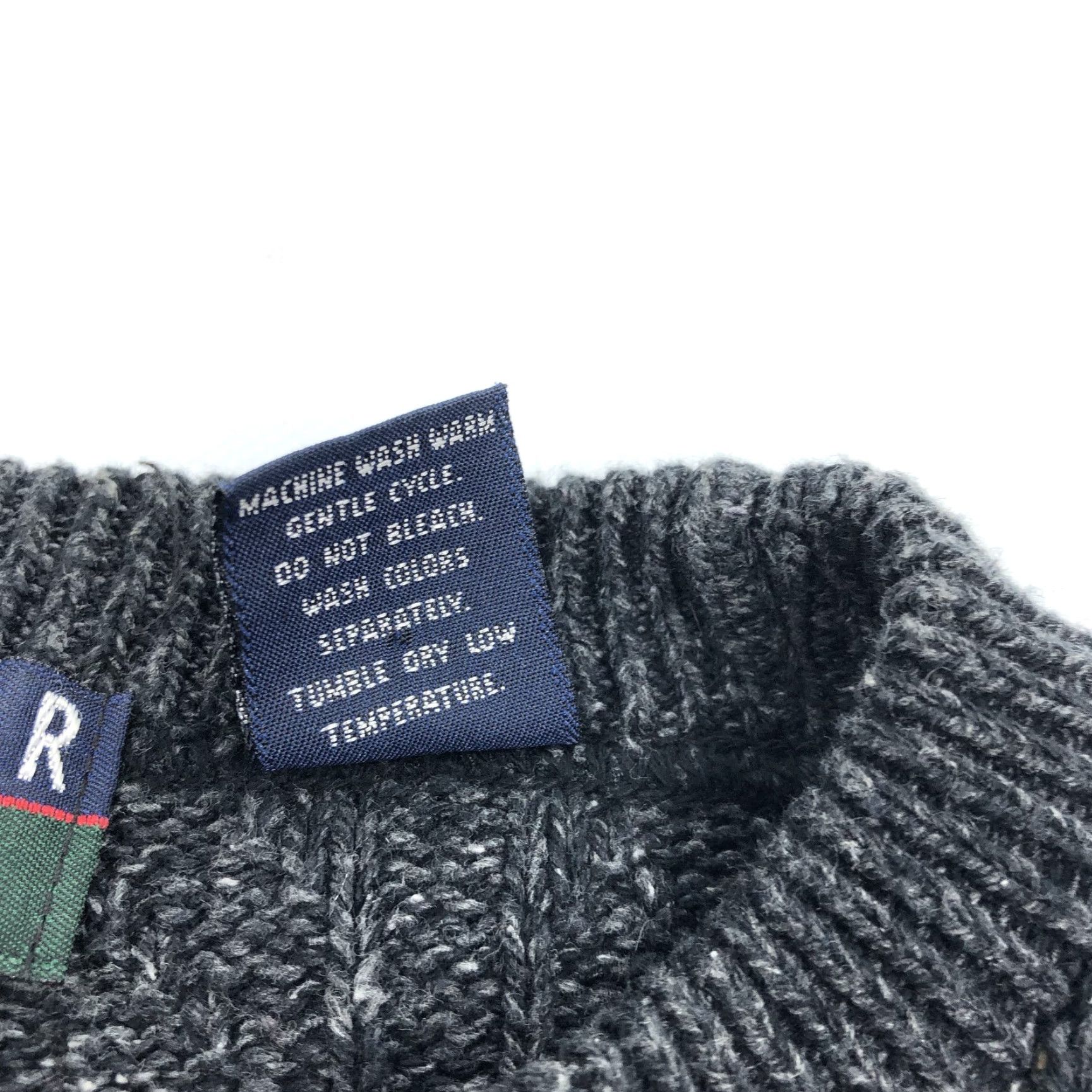Vintage TRADER BAY Men's M Gray Patterned Knit Crew Neck Sweater Pullover USA Vtg Size US M / EU 48-50 / 2 - 4 Thumbnail