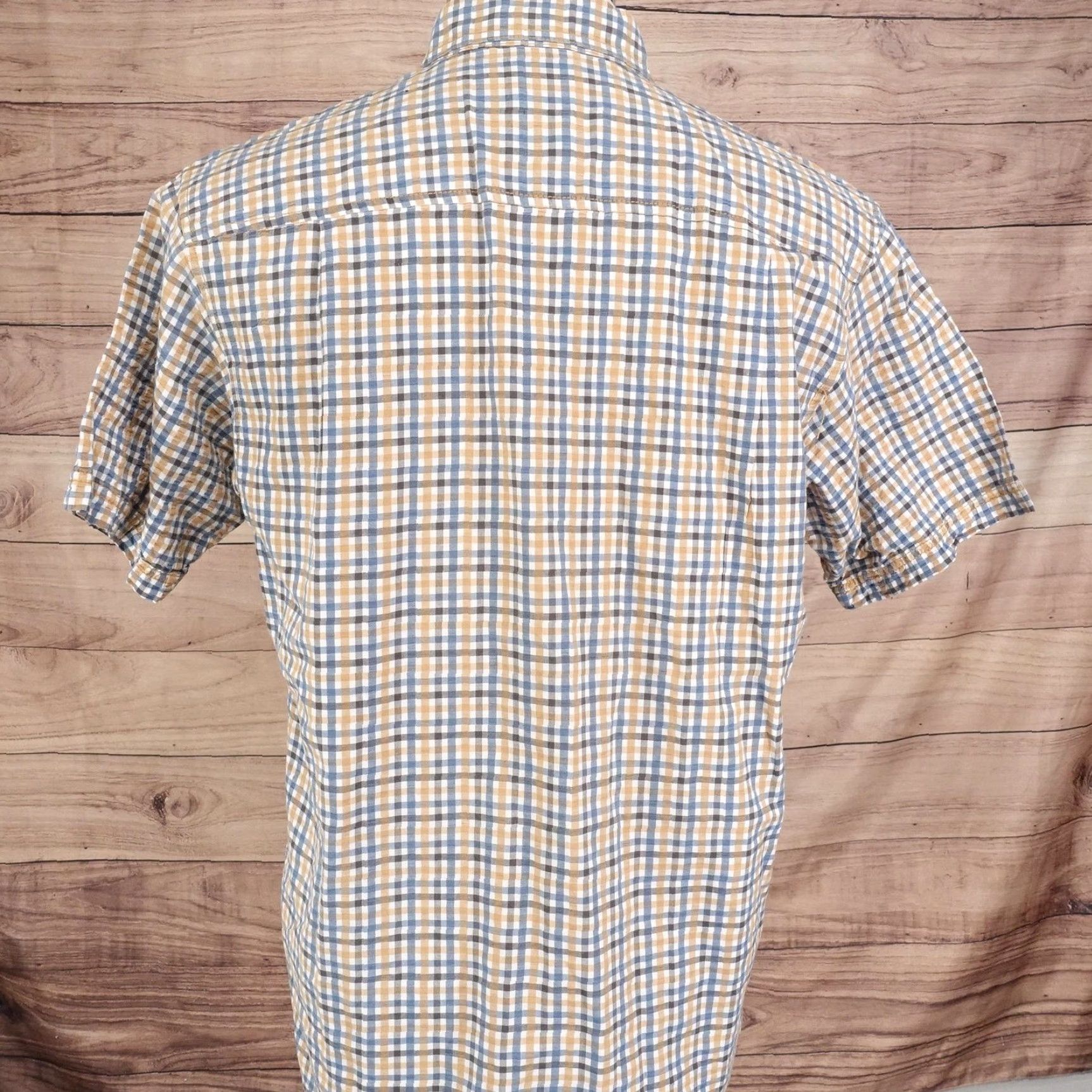 Vintage RedHead Shirt Men’s Medium Beige Plaid Button-Up Short Sleeve Casual Pocket Outdoor Size US M / EU 48-50 / 2 - 4 Thumbnail