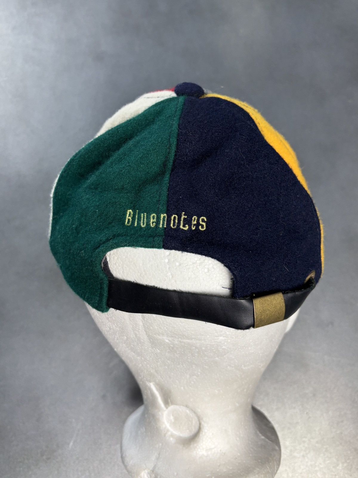 Gap × Vintage 1990s Vintage Wool Baseball Cap Bluenotes Colourblock Hat 90 Size ONE SIZE - 3 Thumbnail