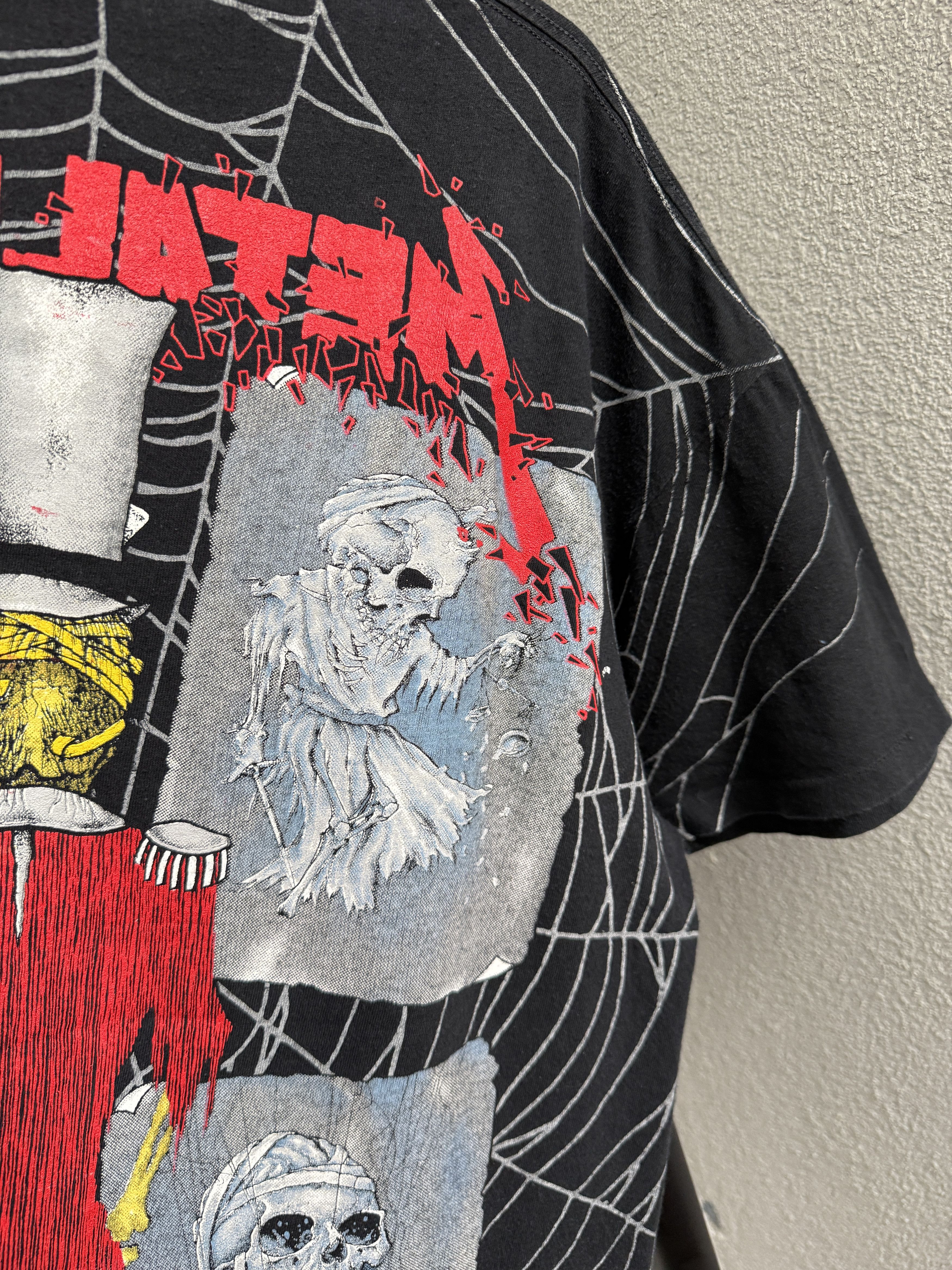 Band Tees Vintage 1992 Metallica Ringmaster Damage Inc Band AOP Tshirt Size US XL / EU 56 / 4 - 21 Thumbnail
