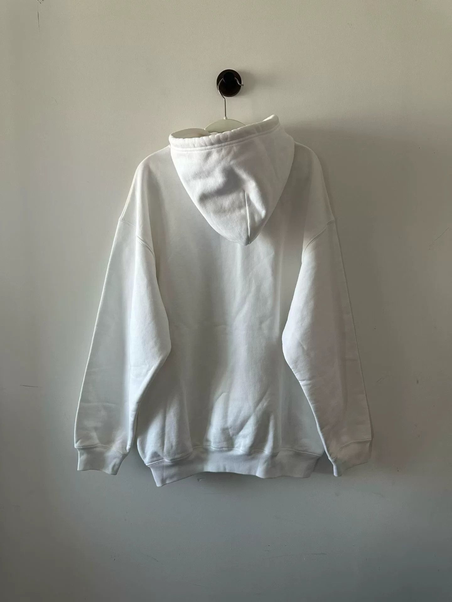 Balenciaga balenciaga white logo hoodie size XL Size US XL / EU 56 / 4 - 2 Thumbnail