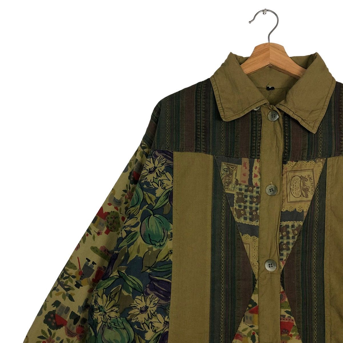 Japanese Brand × Vintage 🔥VINTAGE BUTTON JACKET OVERSIZED JAPAN INSPIRE KAPITAL Size US M / EU 48-50 / 2 - 7 Thumbnail