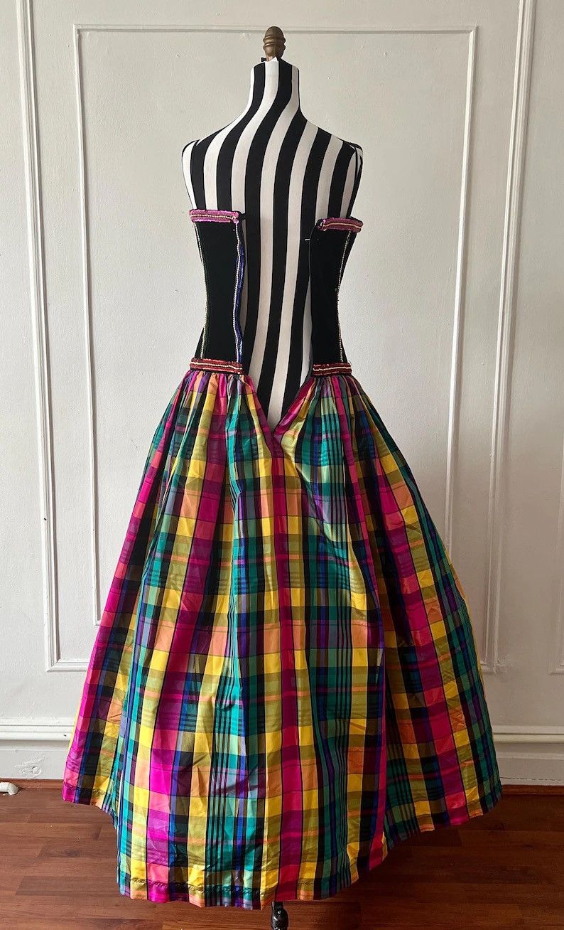 Escada Escada Couture Margaretha Ley Gown/ Rainbow Taffeta Skirt Size XS / US 0-2 / IT 36-38 - 6 Thumbnail