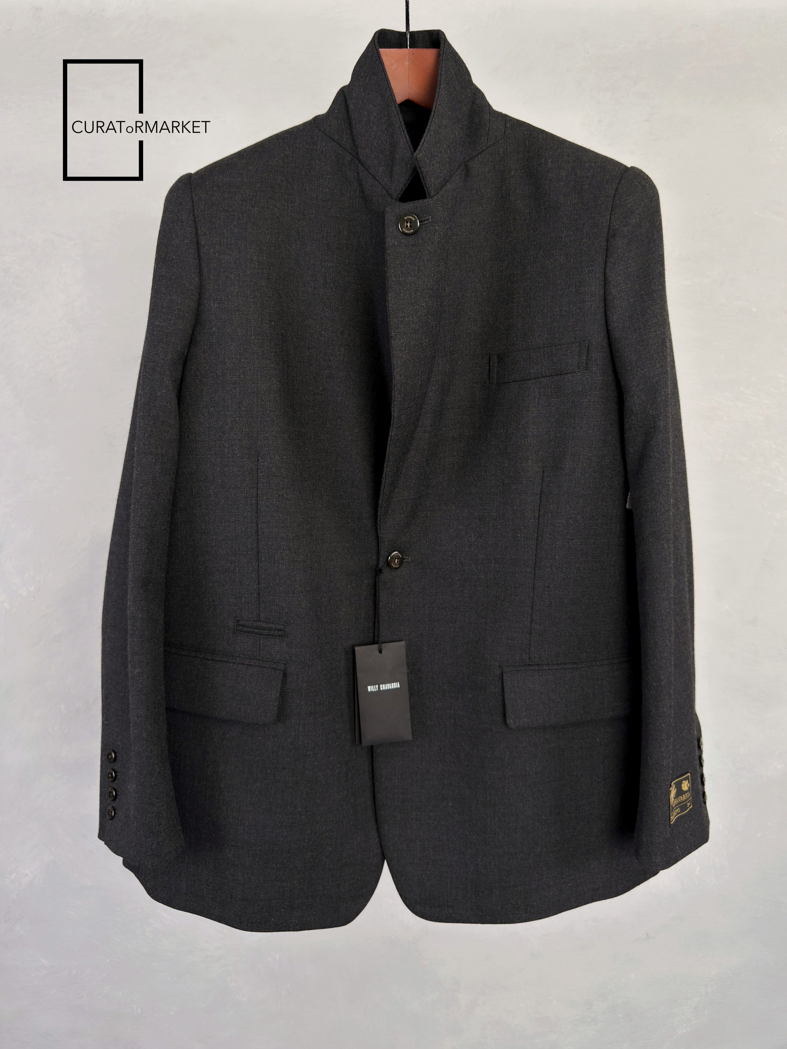 Willy Chavarria Runway Oversized Tailoring Wool Chuco Blazer Tarantula FW25 Size US S / EU 44-46 / 1 - 6 Thumbnail
