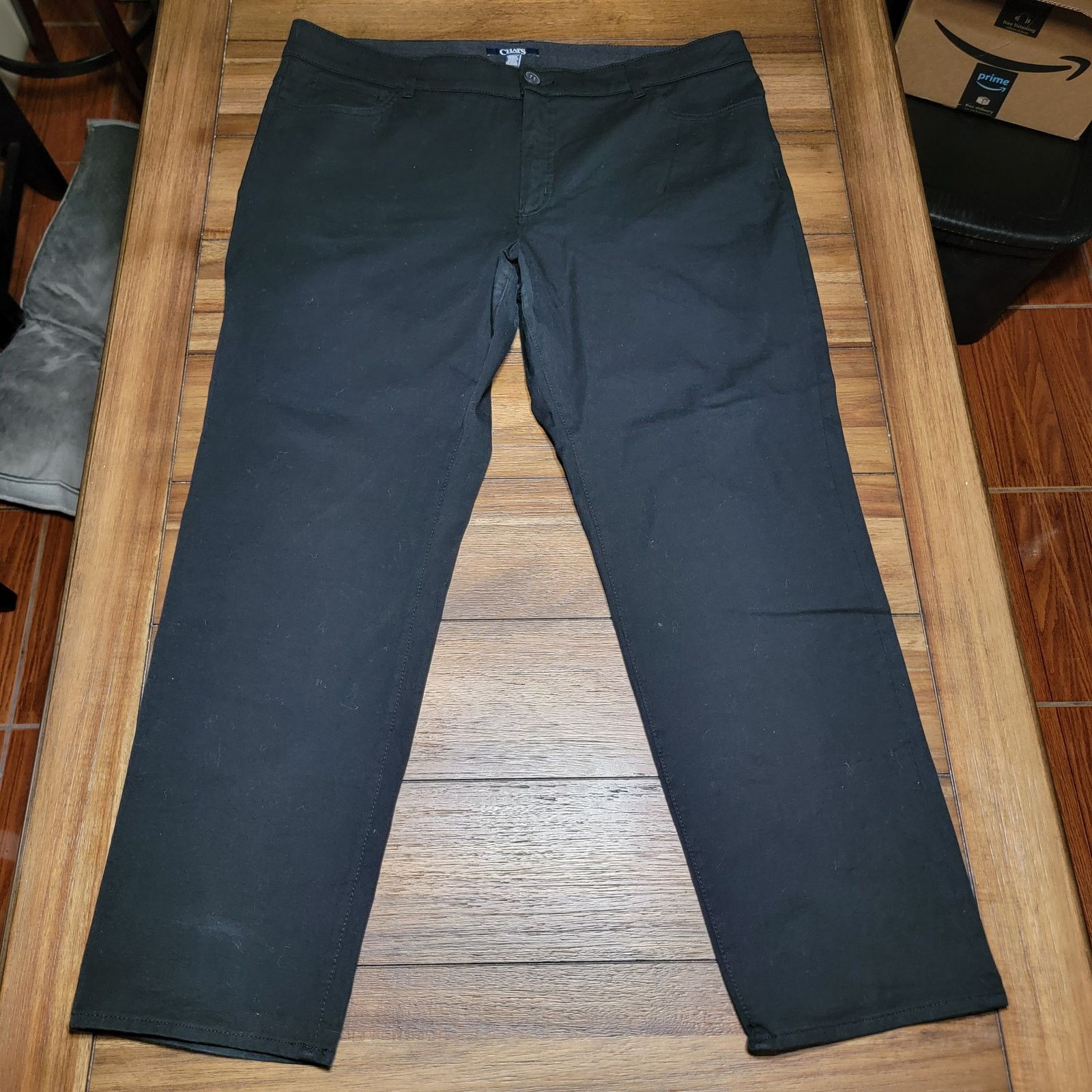 Chaps Chaps Black Straight Lightweight Denim - Size 20W Size 41" - 1 Thumbnail