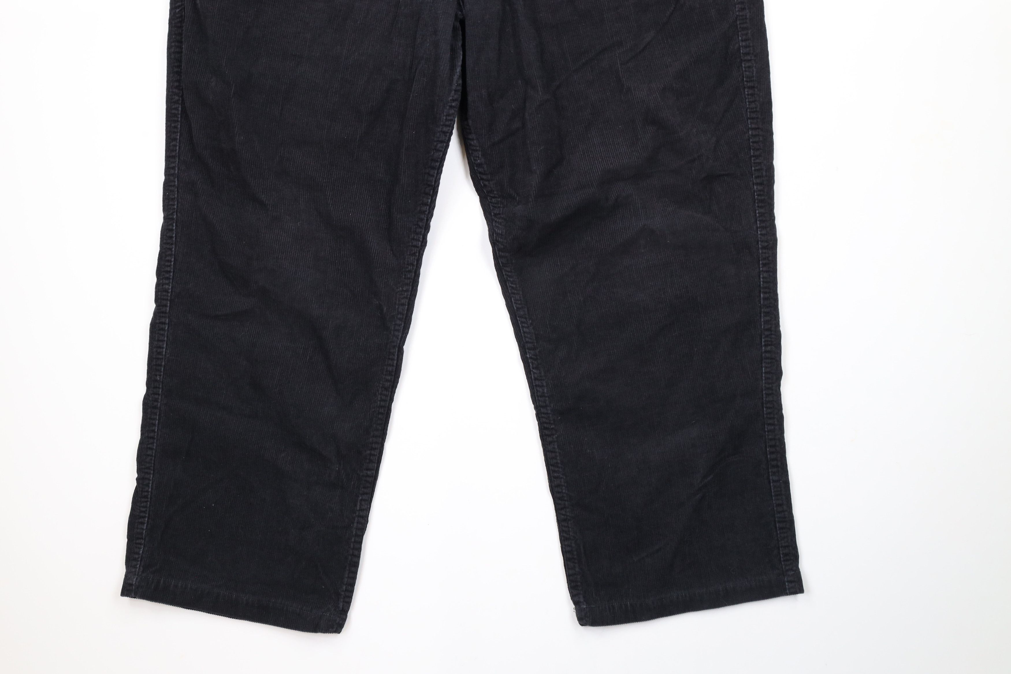 Vintage Vintage 90s Streetwear Corduroy Chino Pants Black Cotton Size US 36 / EU 52 - 4 Thumbnail