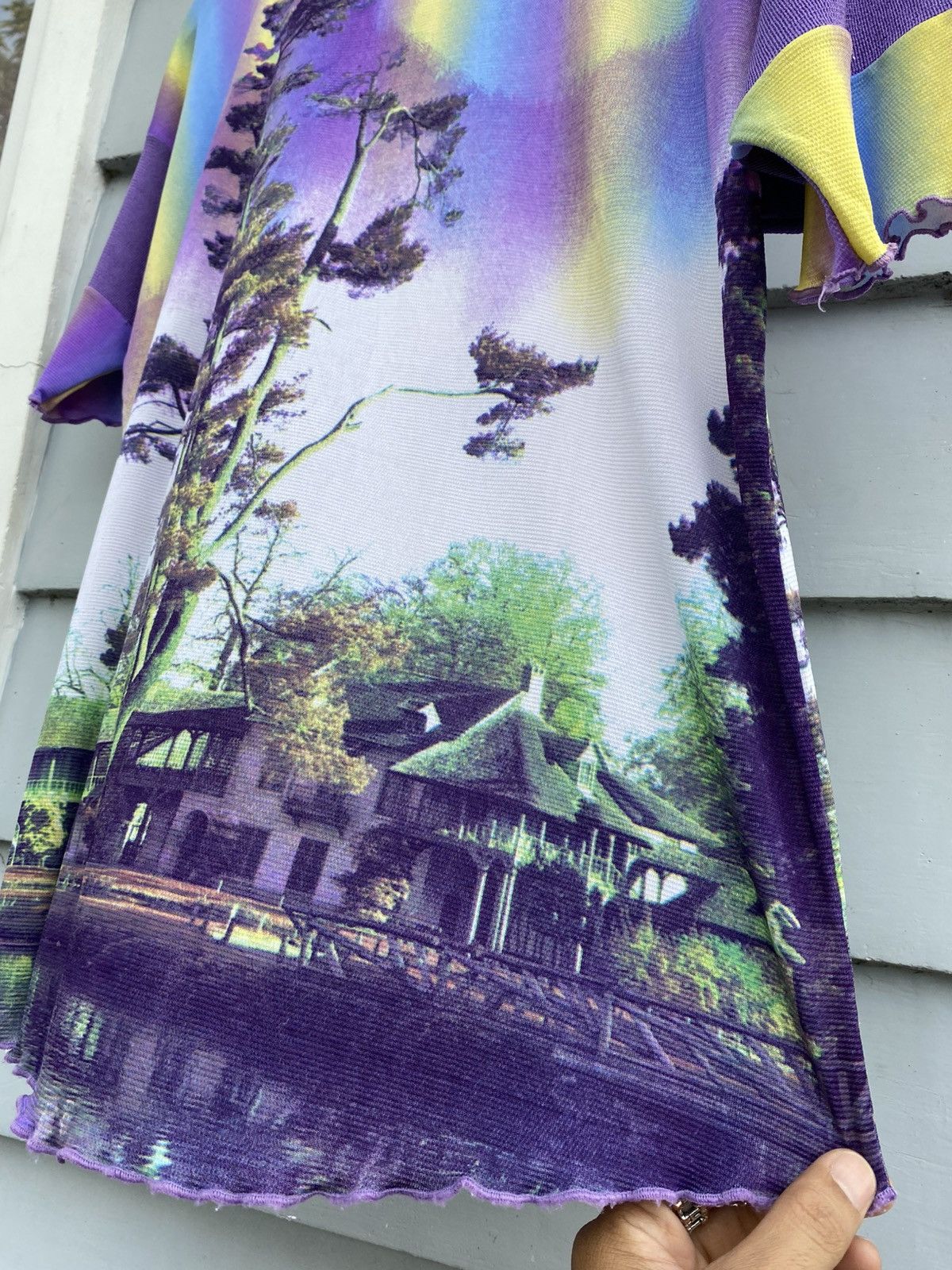 Japanese Brand × Vintage Japanese All Over Print Style Psychedelic Photograph Size XL / US 12-14 / IT 48-50 - 7 Thumbnail