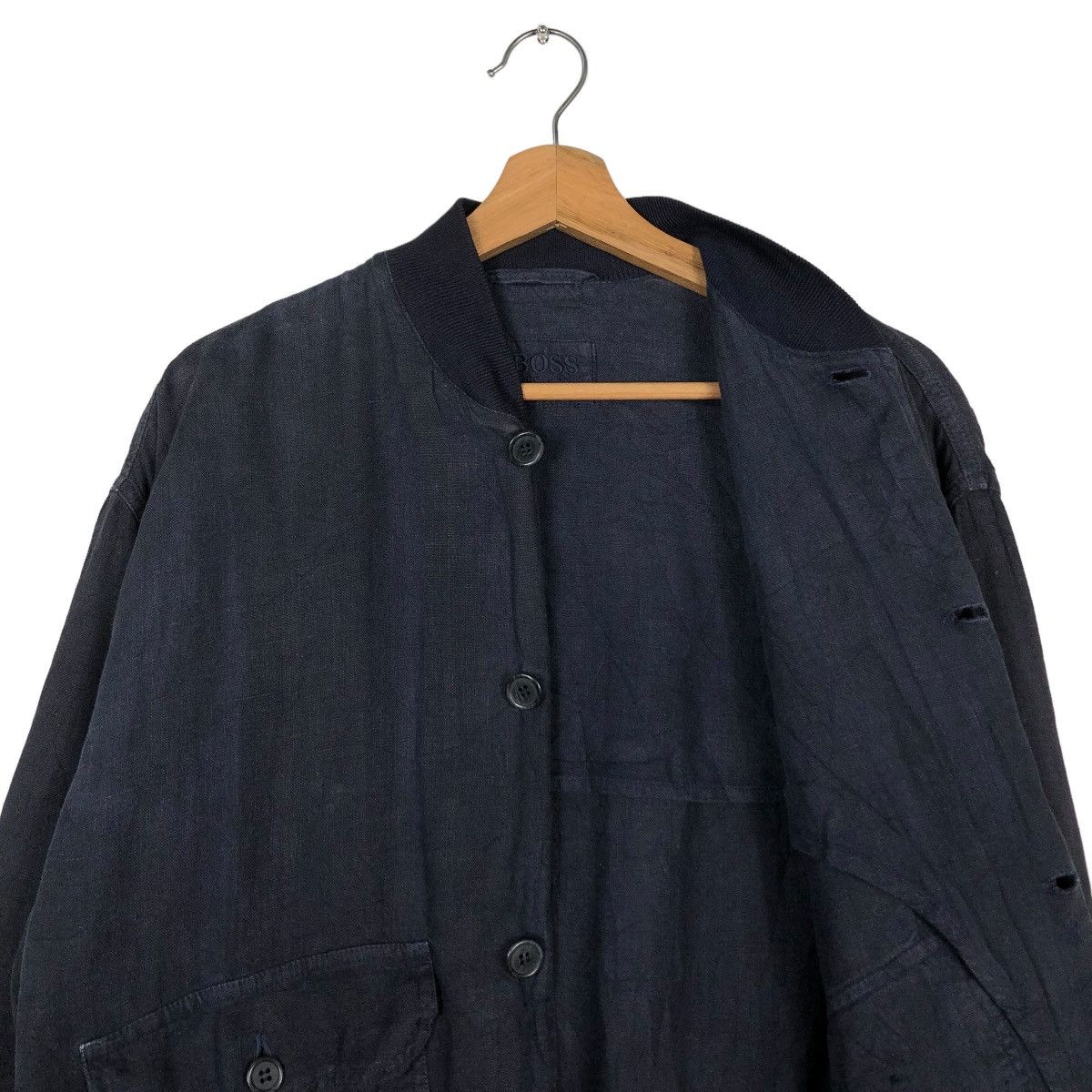 Hugo Boss 🔥VINTAGE BOMBER BIKER JACKET HUGO BOSS CARGO POCKET Size US S / EU 44-46 / 1 - 11 Thumbnail