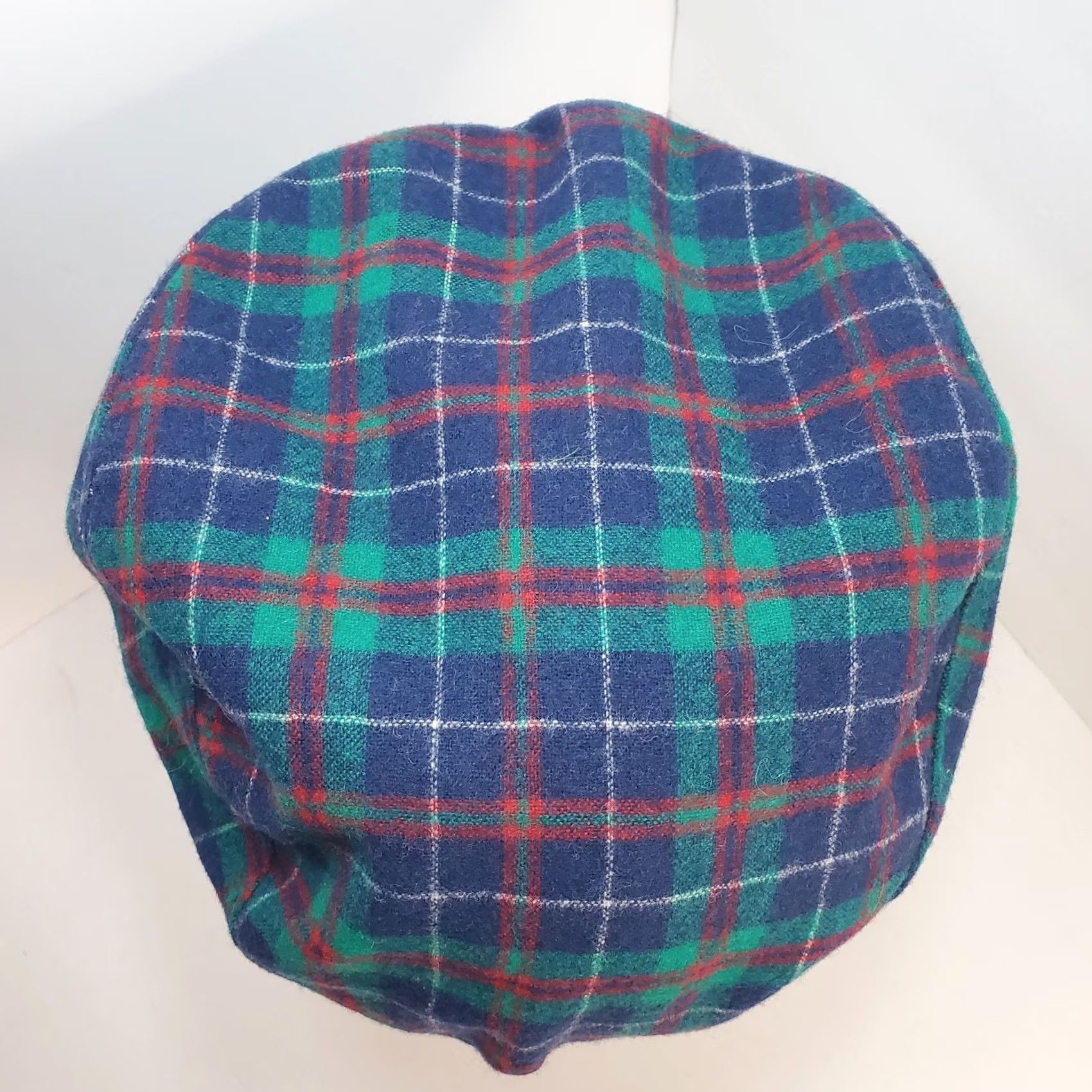 Pendleton VINTAGE Pendleton Wool Cabby Newsboy Cap Hat Blue Tartan Plaid M USA 60s Mens Wool Tweed Lined Dad Grandpa US Vintage 60s Plaid Newsboy Cap Size ONE SIZE - 5 Thumbnail