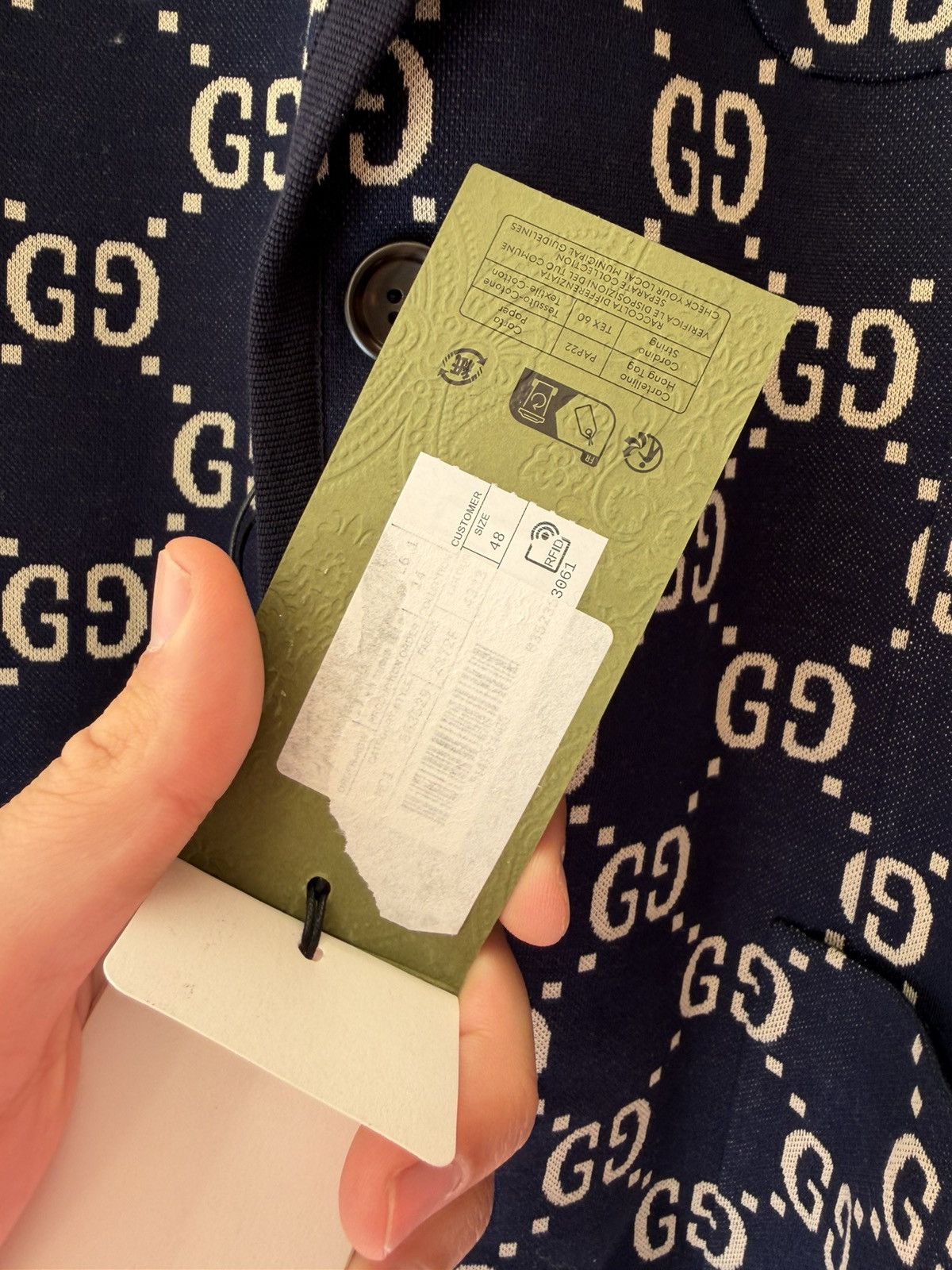 Gucci Gucci GG Jacquard Monogram Blazer Jacket Size US M / EU 48-50 / 2 - 13 Thumbnail