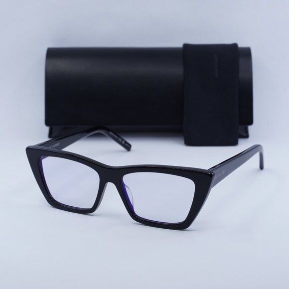 Saint Laurent Paris Saint Laurent SL276 MICA 025 Sunglasses Black Cat Eye Frame Size ONE SIZE - 14 Thumbnail