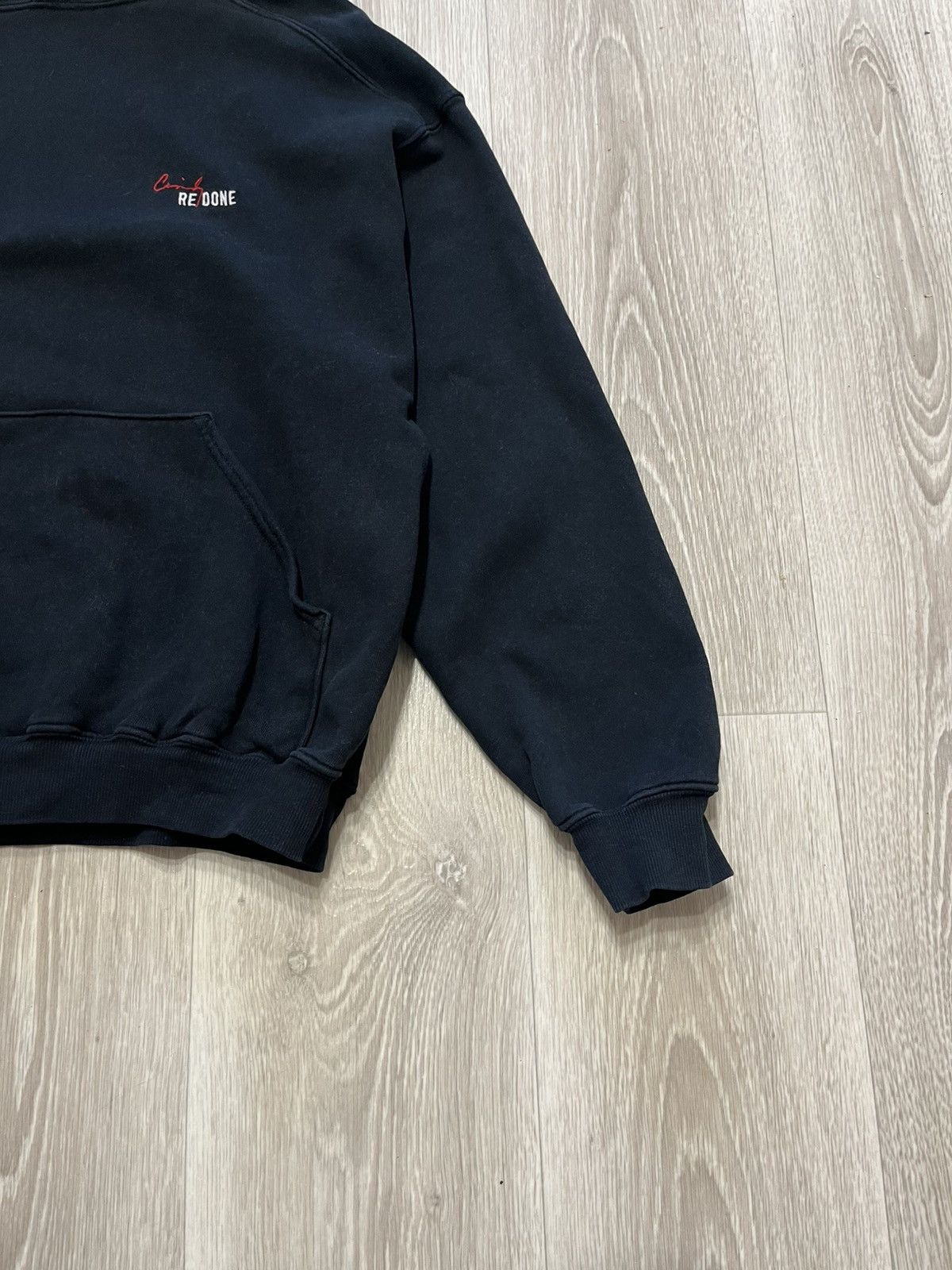 RE/DONE Re/Done Cindy Crawford Black Hoodie Big Logo Cindy USA Made Size US S / EU 44-46 / 1 - 4 Thumbnail
