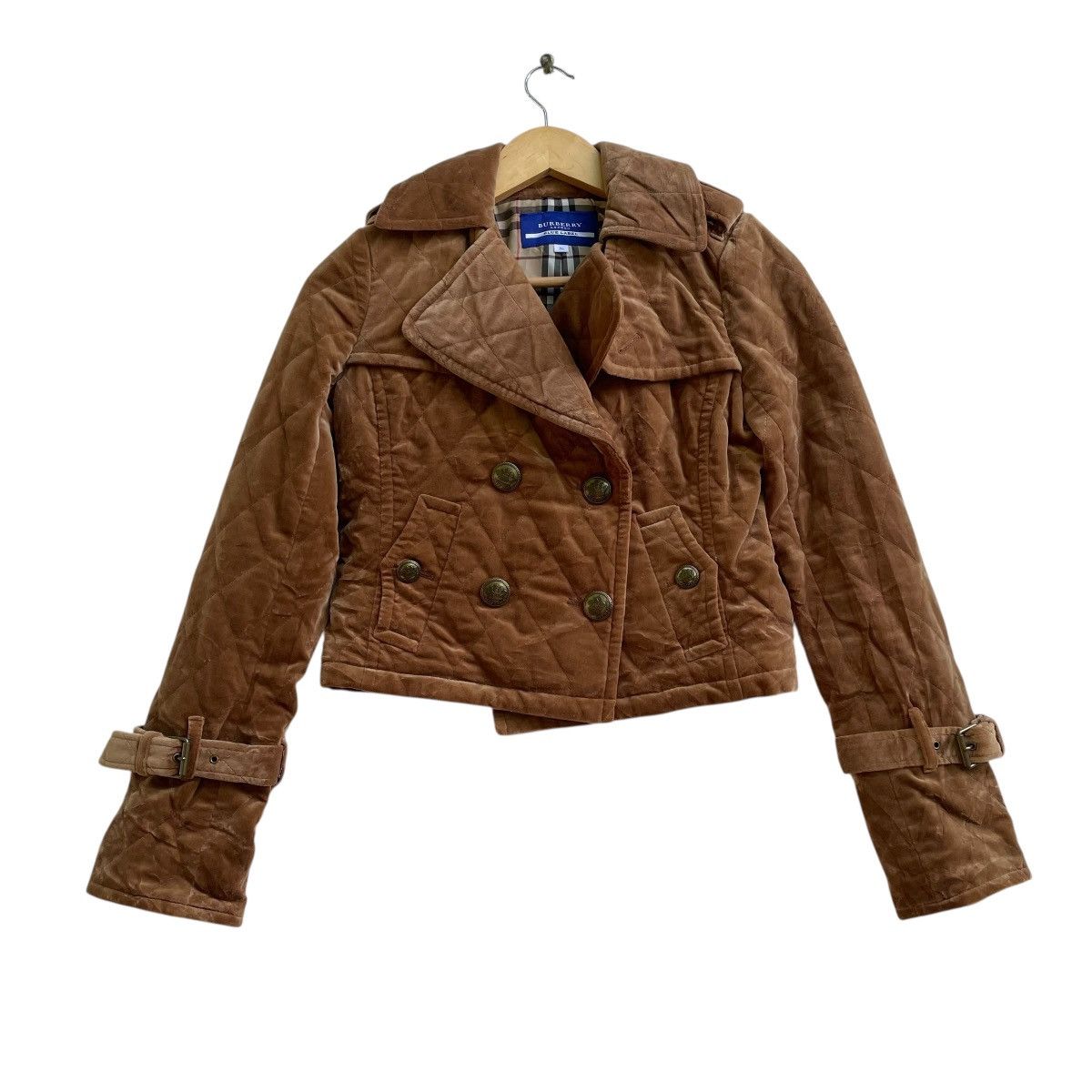 Burberry Vintage Burberrys Double Quilted Nova Check Lining Jacket Size M / US 6-8 / IT 42-44 - 1 Thumbnail