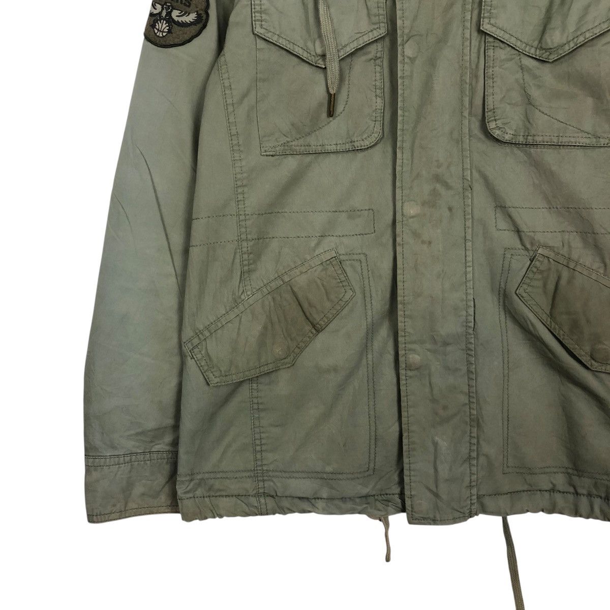 NBA 🔥RICH GREEN HOODIE BIKER JACKET NBA ATLANTA HAWKS BIG LOGO Size US L / EU 52-54 / 3 - 6 Thumbnail