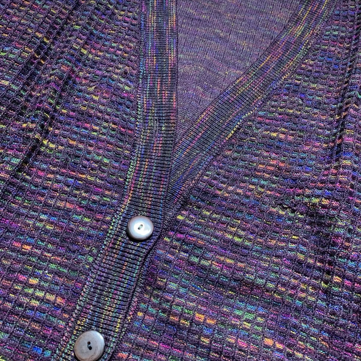 Missoni Vtg 90s Missoni Example 3D Multicolored Knit Cardigan Size US L / EU 52-54 / 3 - 7 Thumbnail