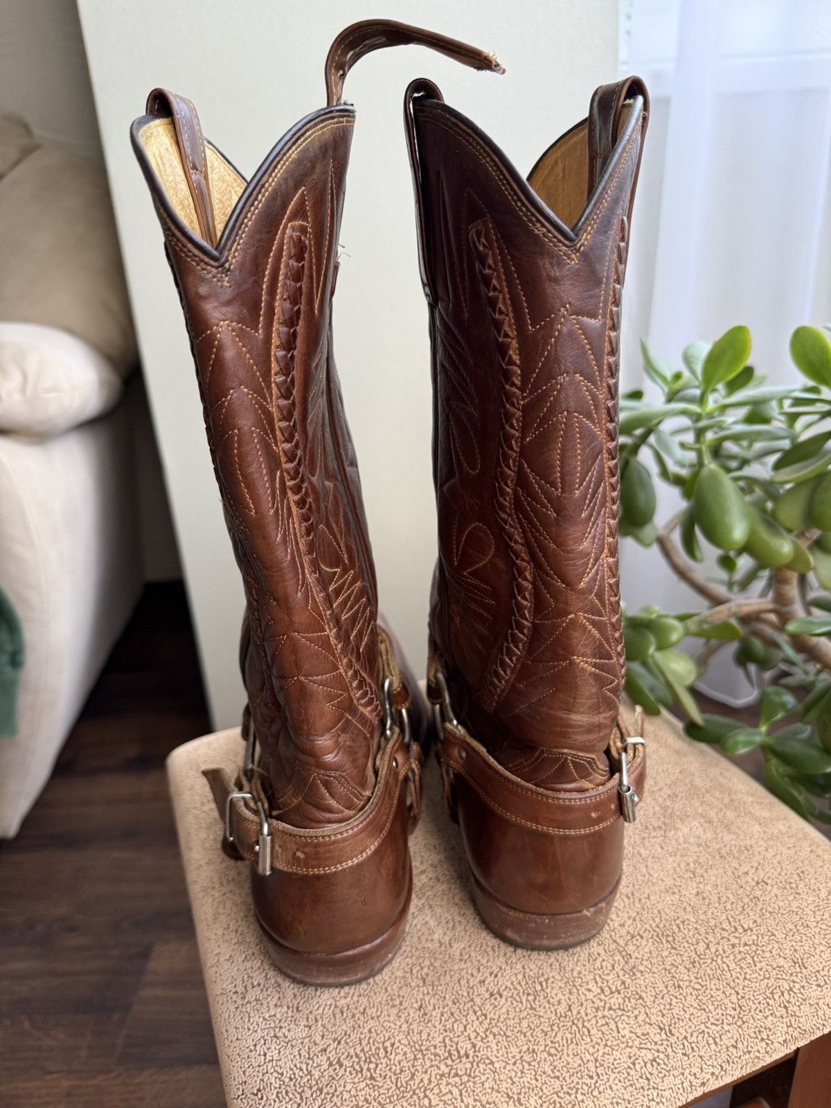 Cowboy Equipment Vintage Rancho Western Cowboy Boots Biker Celine Vibe Size US 9 / EU 42 - 9 Thumbnail