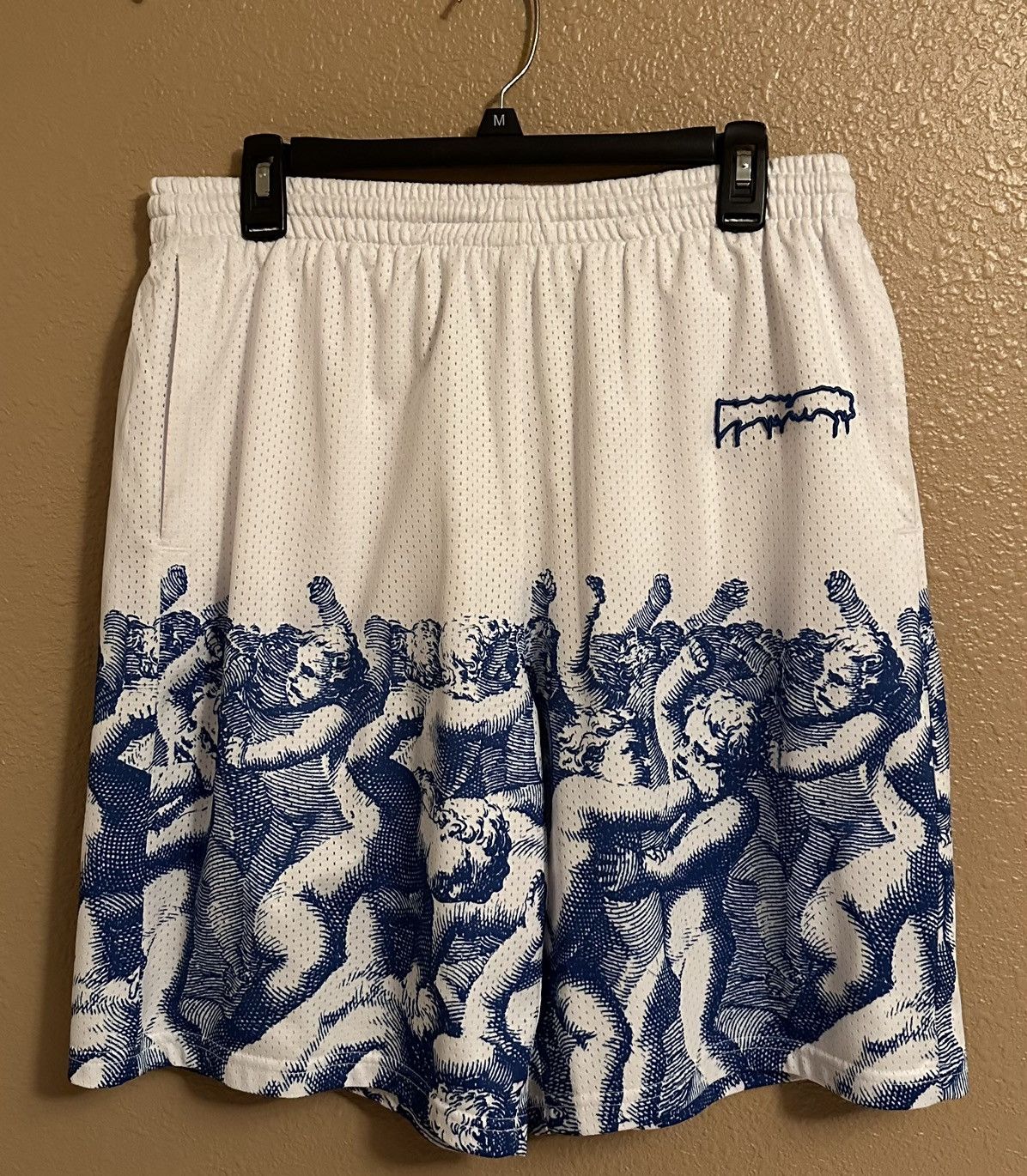 Vintage Fucking Awesome Cherub Fight Mesh Shorts White Large | Grailed