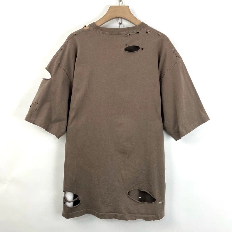 Balenciaga Balenciaga Brown large ripped crack logo short sleeve Size US XS / EU 42 / 0 - 2 Thumbnail