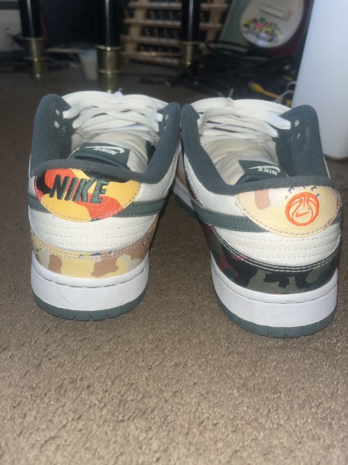 Nike Nike Dunk Low Multi Camo Size US 10 / EU 43 - 6 Thumbnail