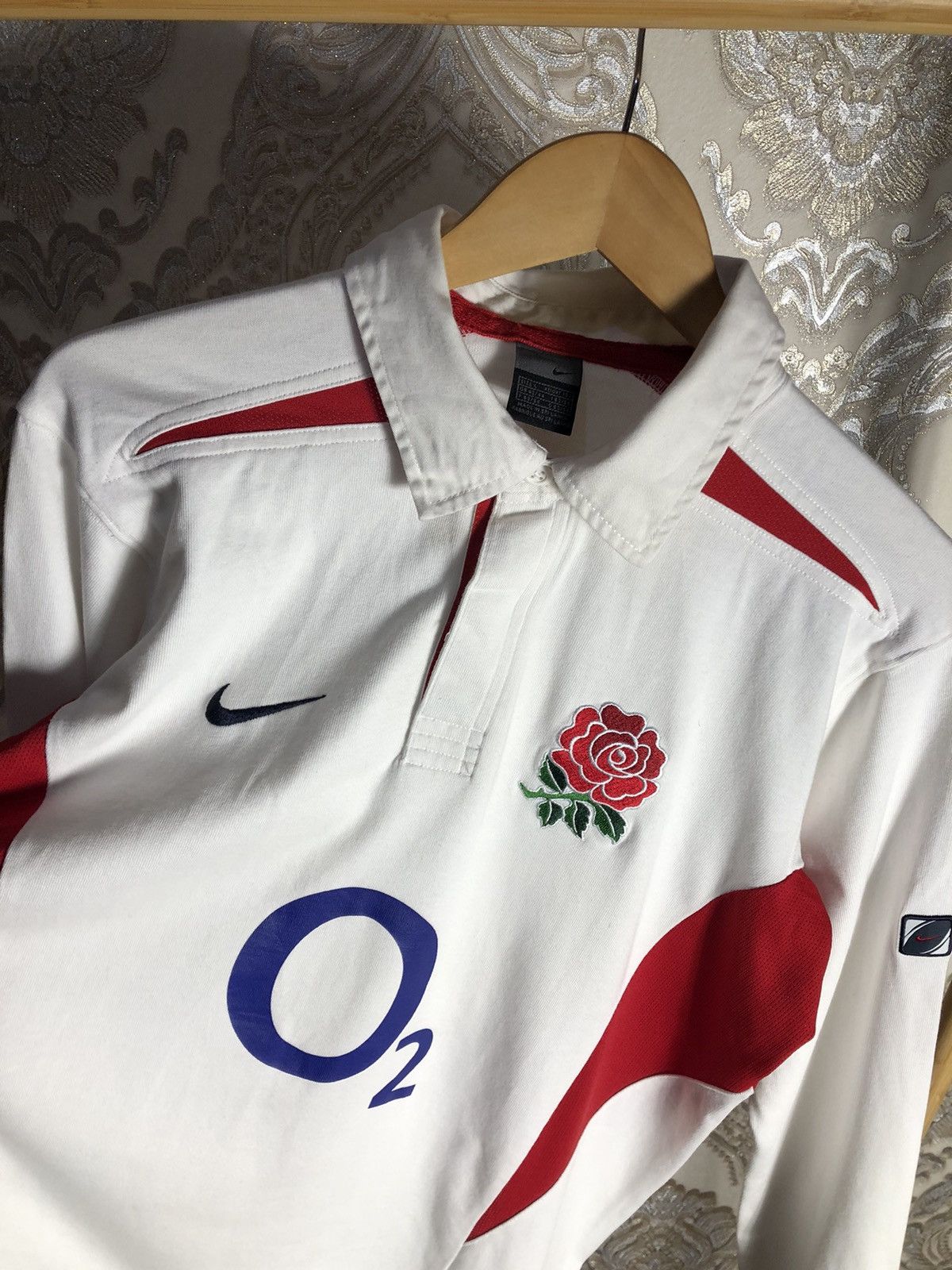 Nike × Vintage VERY RARE NIKE RETRO ENGLAND RUGBY JERSEY BLOKECORE Y2K 90s Size US L / EU 52-54 / 3 - 4 Thumbnail