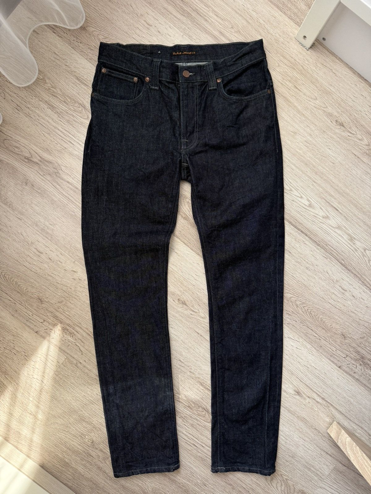 Nudie Jeans Nudie Jeans Thin Finn Dry Dark Grey Denim 32x32 Size US 32 / EU 48 - 1 Thumbnail