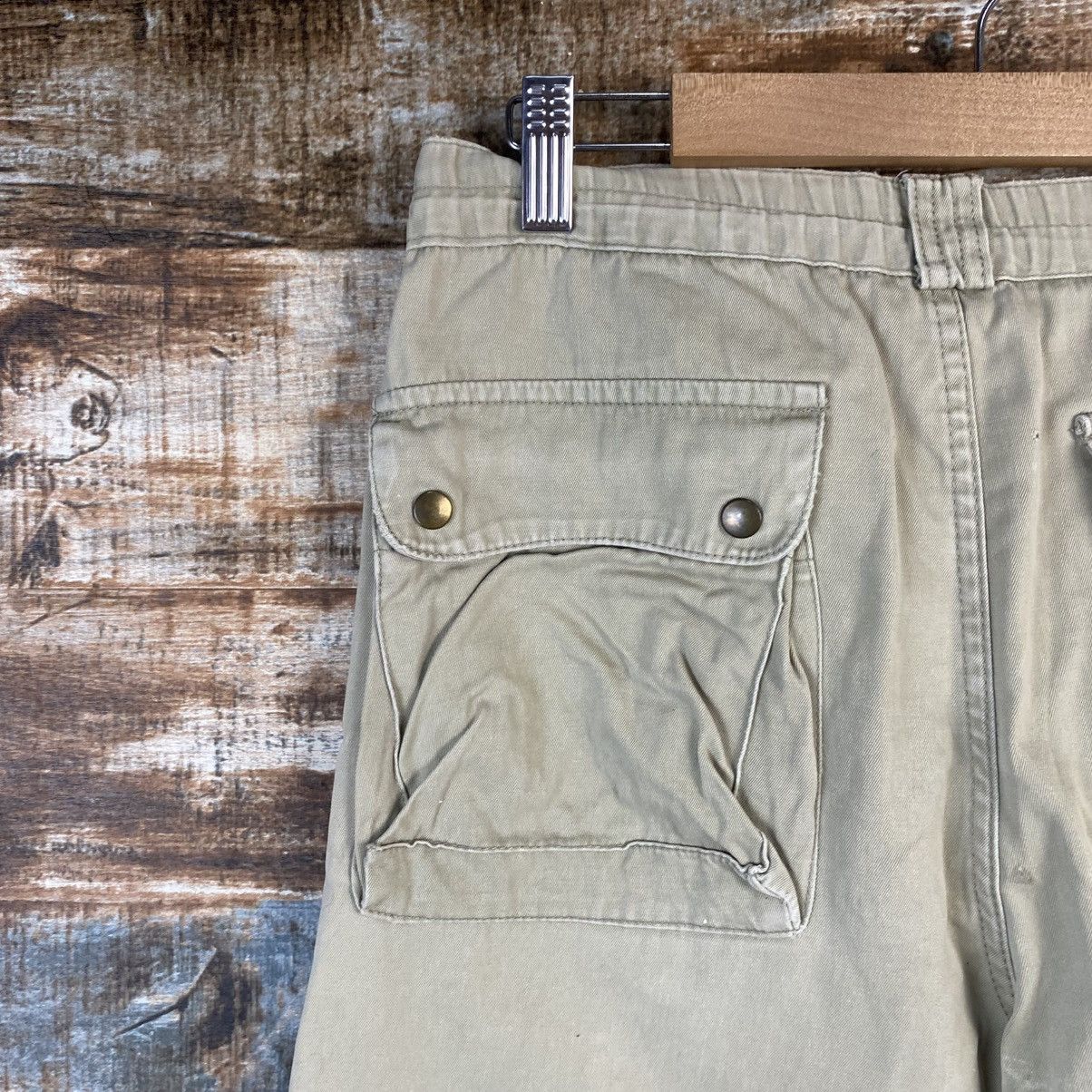 Japanese Brand DL Caral Beige Cargo Multipocket Pants #C1132 Size US 26 / EU 42 - 18 Thumbnail