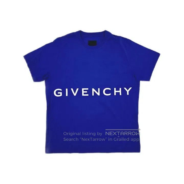 Givenchy Givenchy SS22 Blue Letter Print Short-Sleeve T-Shirt. Size US M / EU 48-50 / 2 - 2 Thumbnail