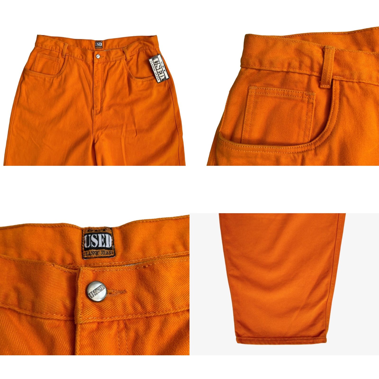 Vintage VINTAGE Get Used Jeans Mens 42 Orange 90s Deadstock NWT 33” Inseam Size US 42 / EU 58 - 8 Thumbnail
