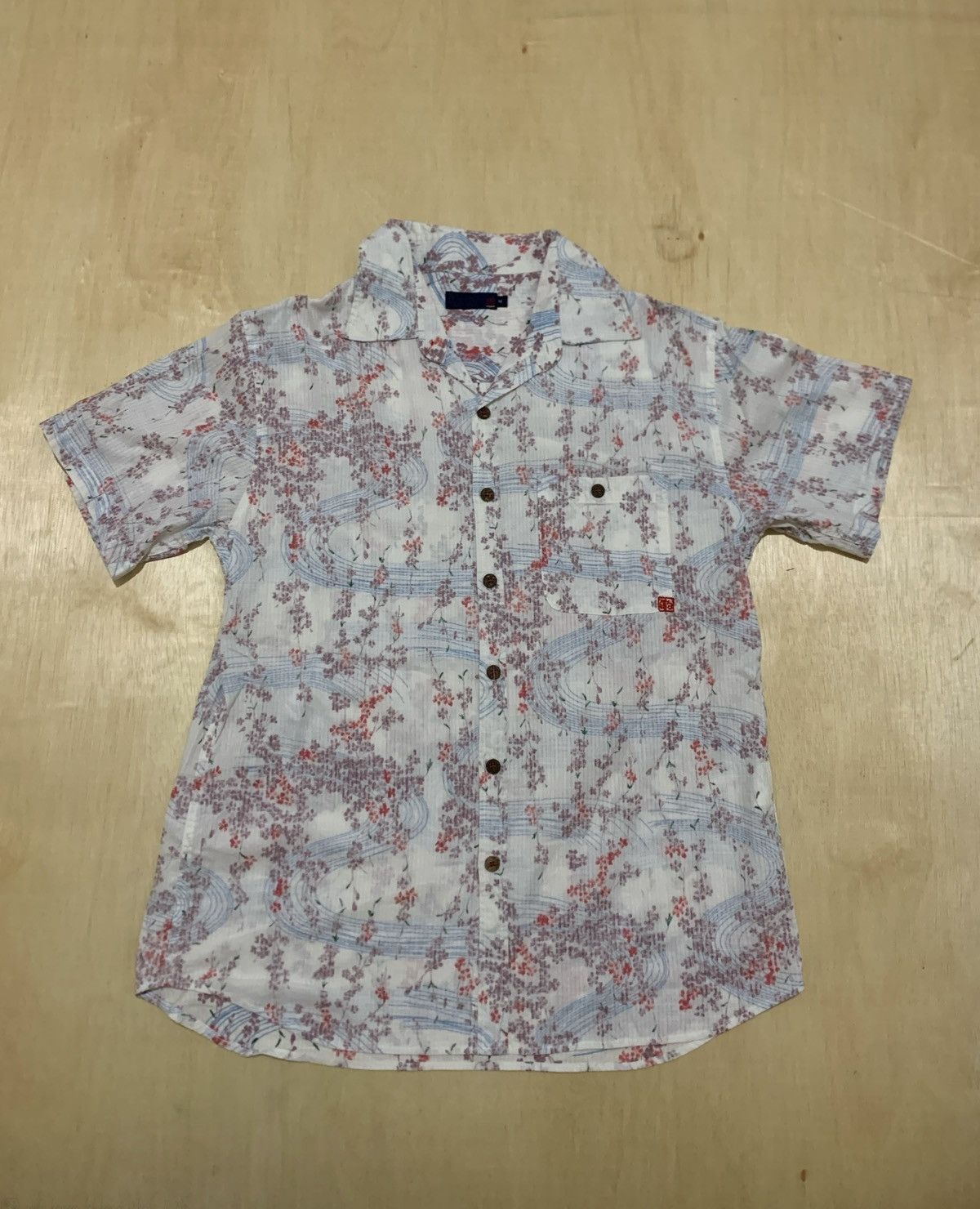 Japanese Brand × Vintage Vintage Japanese Floral shirt Size US M / EU 48-50 / 2 - 1 Thumbnail