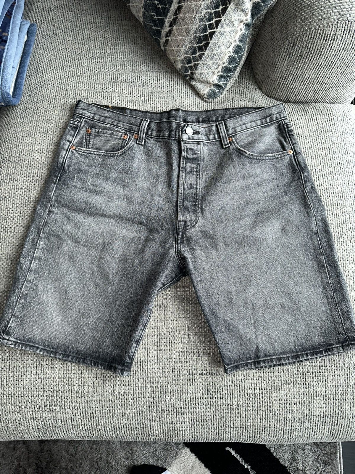 Levi's Levi’s 501 Black Jean Shorts Sz 36 Size US 36 / EU 52 - 1 Thumbnail