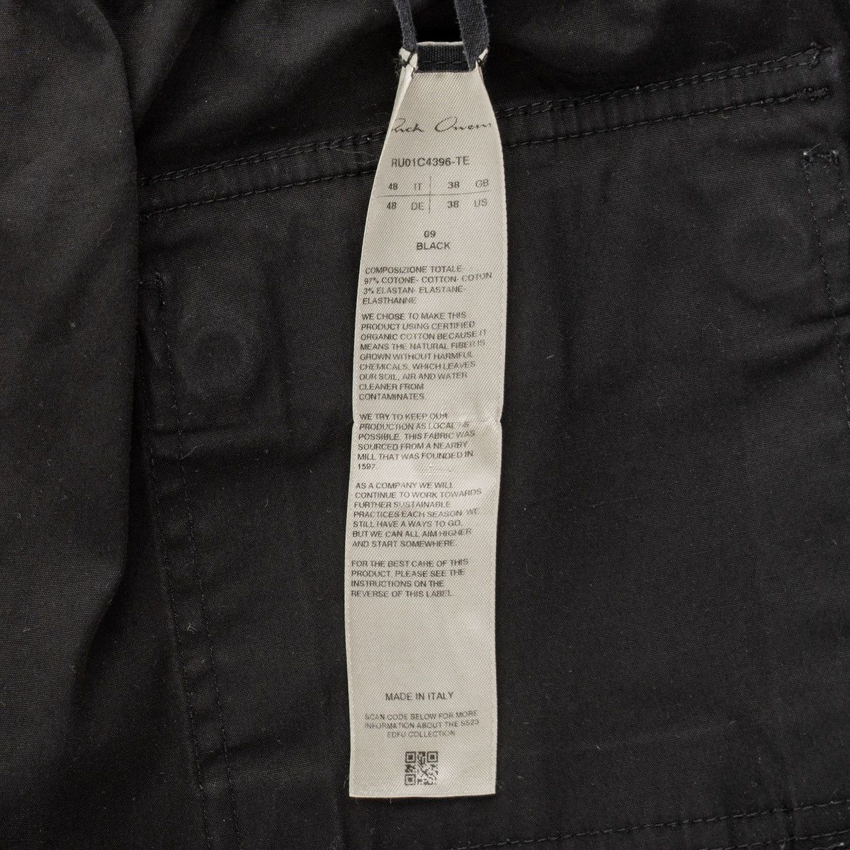 Rick Owens EDFU Mastodon Cargo Pants Black Size US 33 - 5 Thumbnail