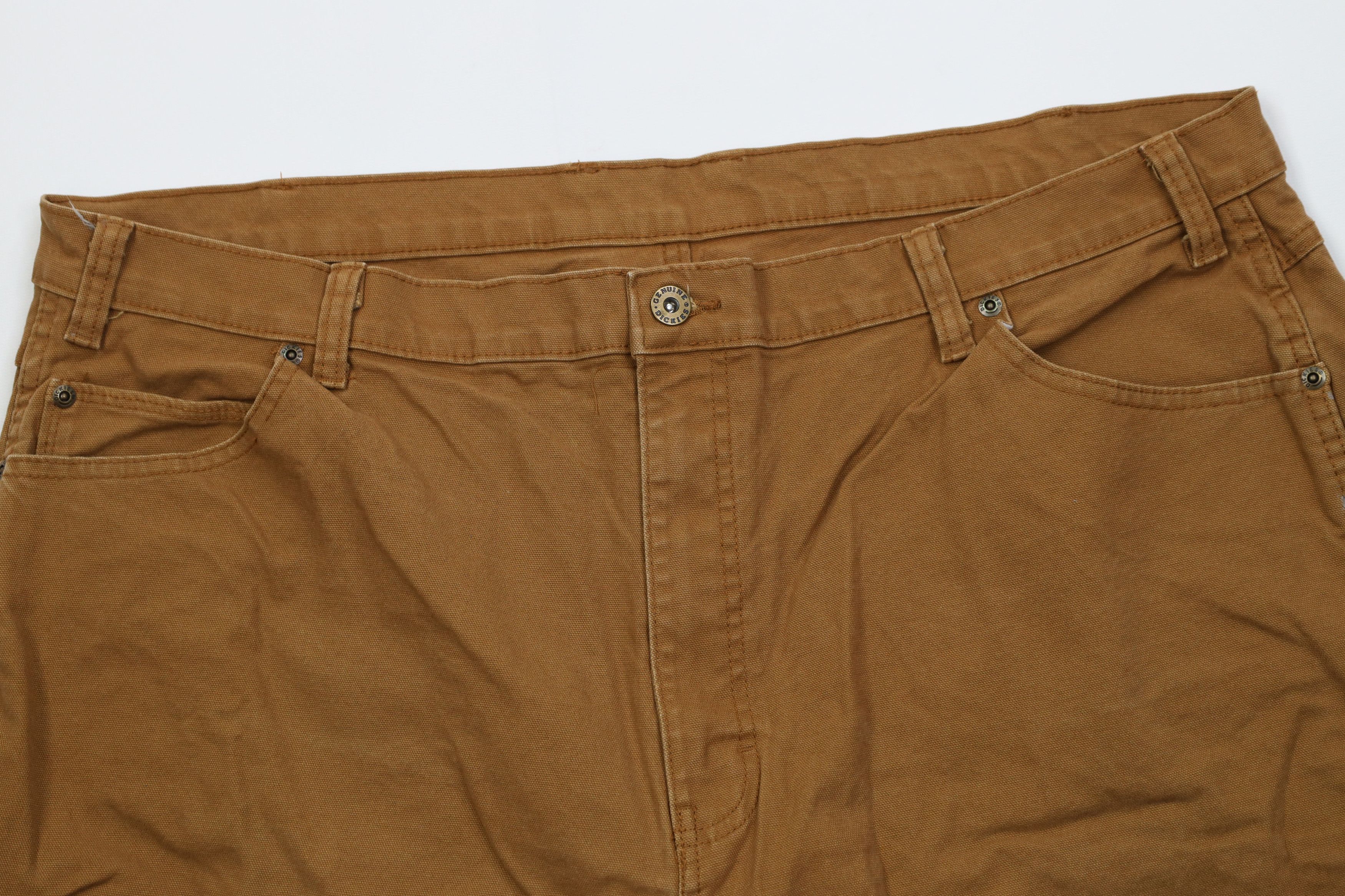 Dickies Vintage Y2K Dickies Canvas Dungaree Shorts Duck Brown Size US 42 / EU 58 - 2 Thumbnail