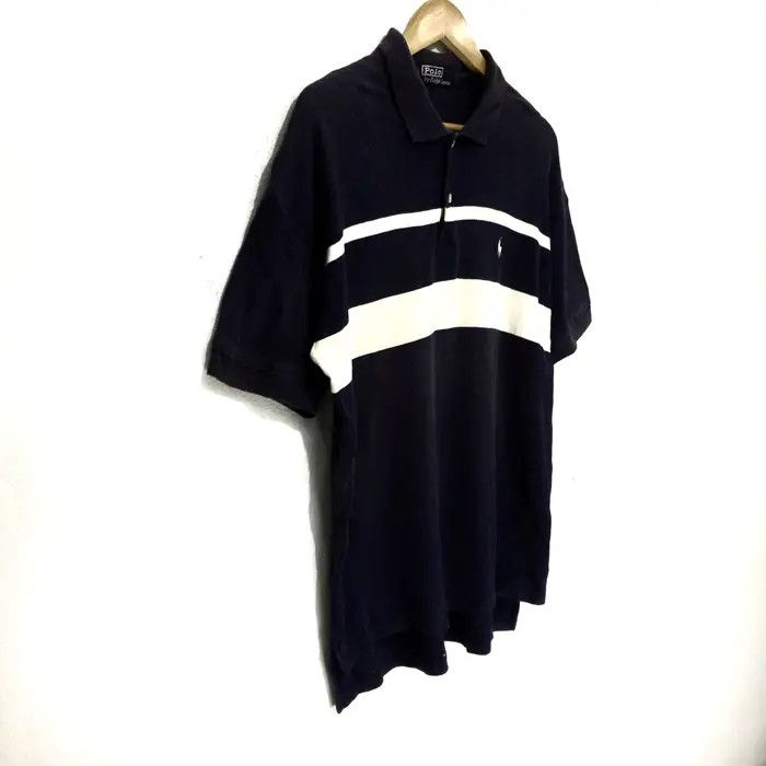 Polo Ralph Lauren Vtg POLO RALPH LAUREN Small Pony Striped Collar Tee Shirt Size US M / EU 48-50 / 2 - 4 Thumbnail
