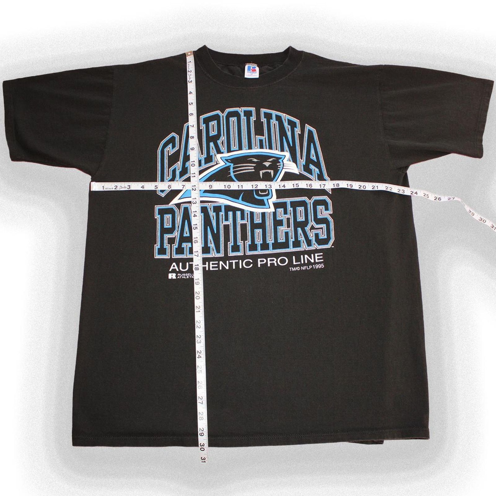 Russell Athletic Vintage 90's Carolina Panthers NFL Graphic Tee Size XL / US 12-14 / IT 48-50 - 2 Thumbnail